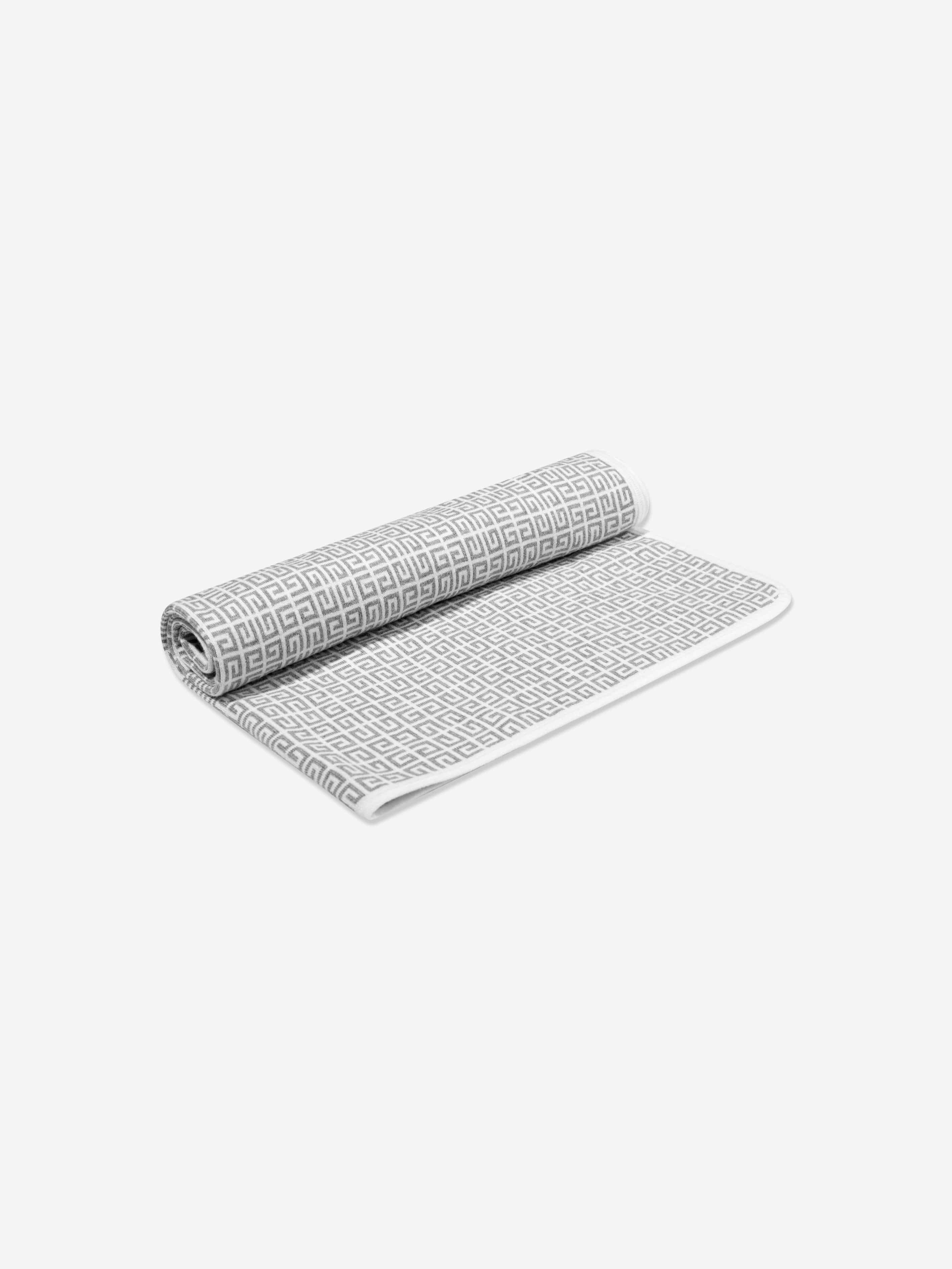 Givenchy Baby Cashmere Knitted Blanket in Grey