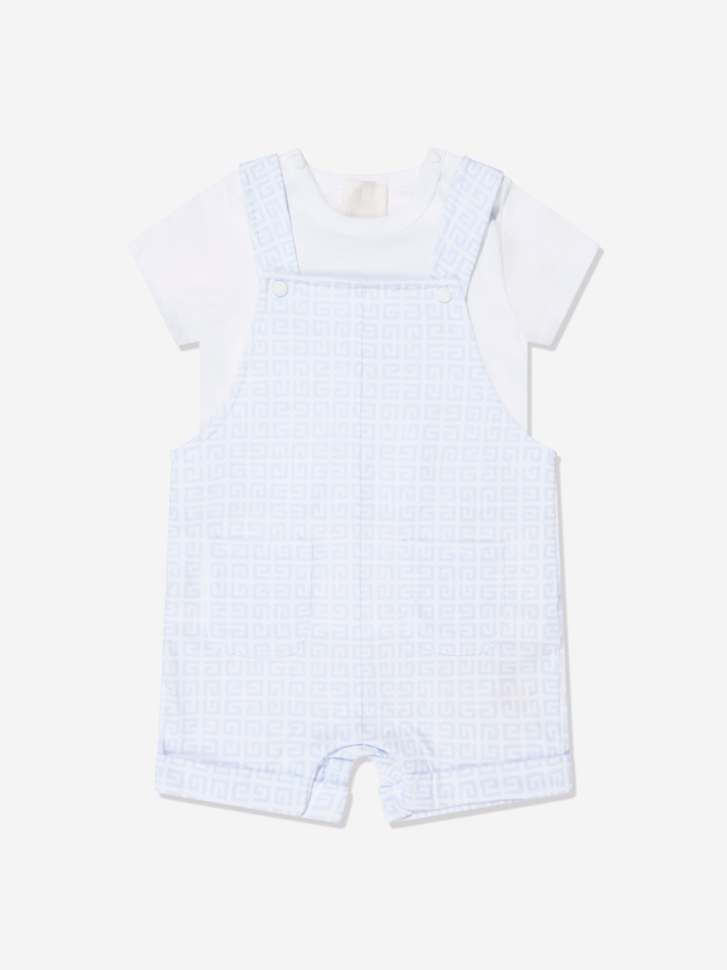 Givenchy Baby Boys T-Shirt And Dungarees Set in Blue