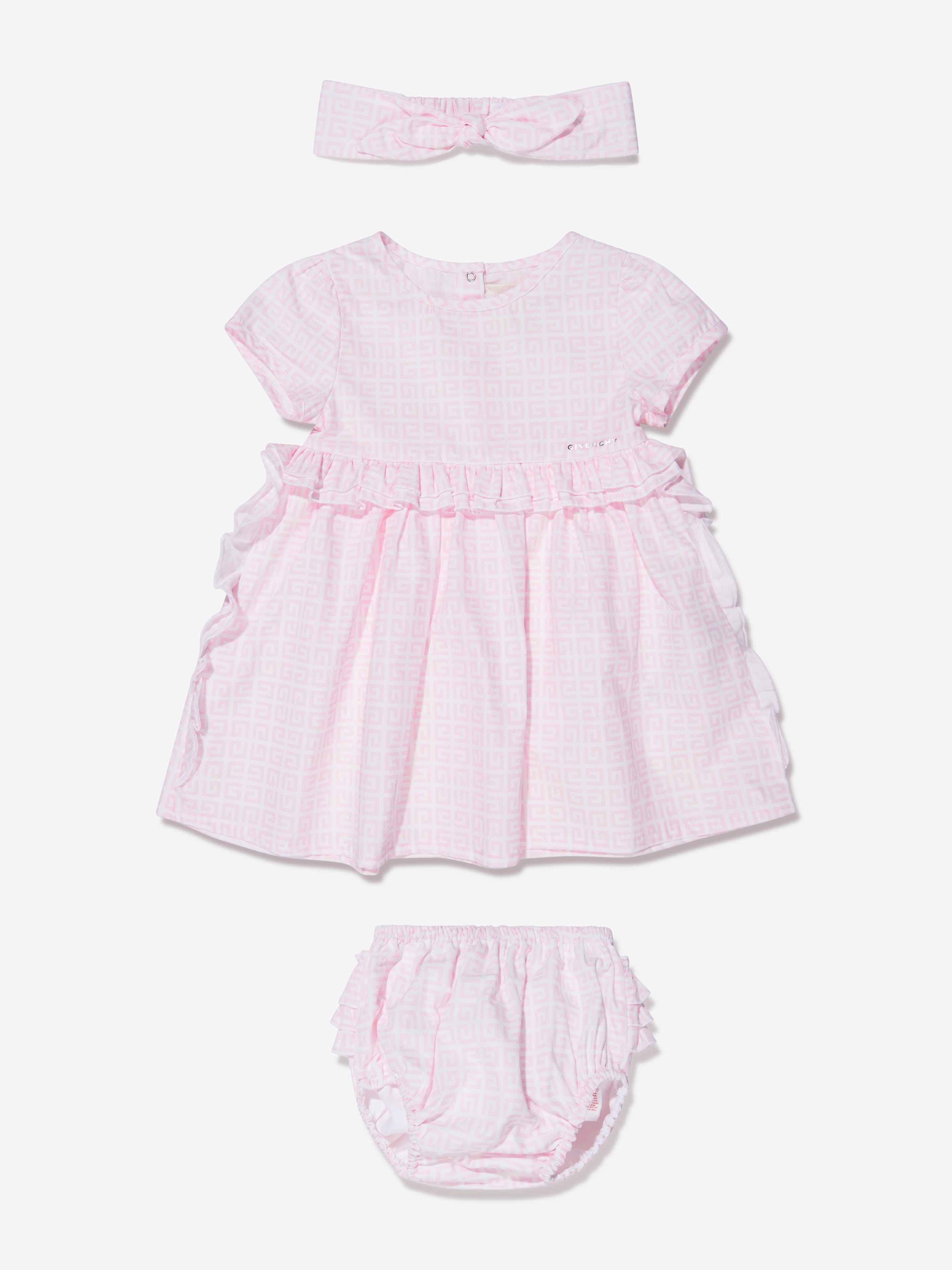 Givenchy Baby Girls Dress And Headband Set in Pink