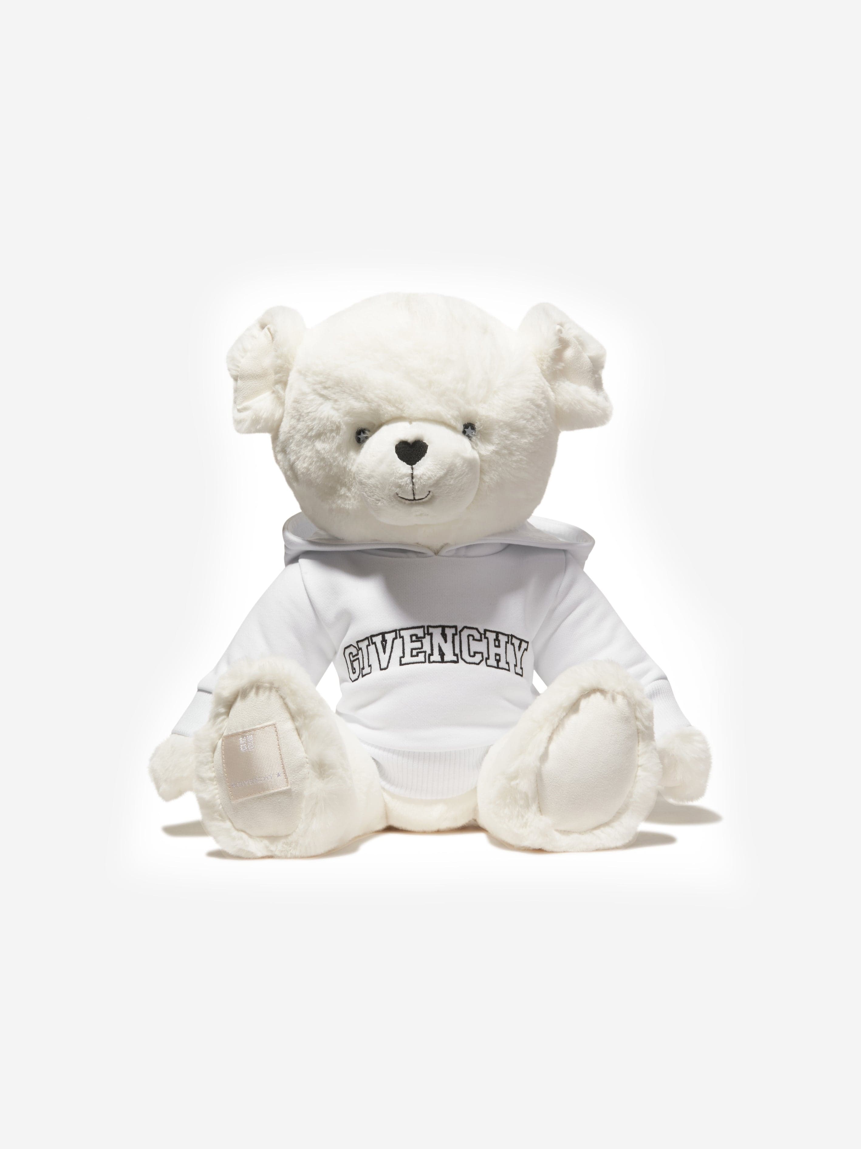 Givenchy Kids Teddy Bear With Hoodie in White