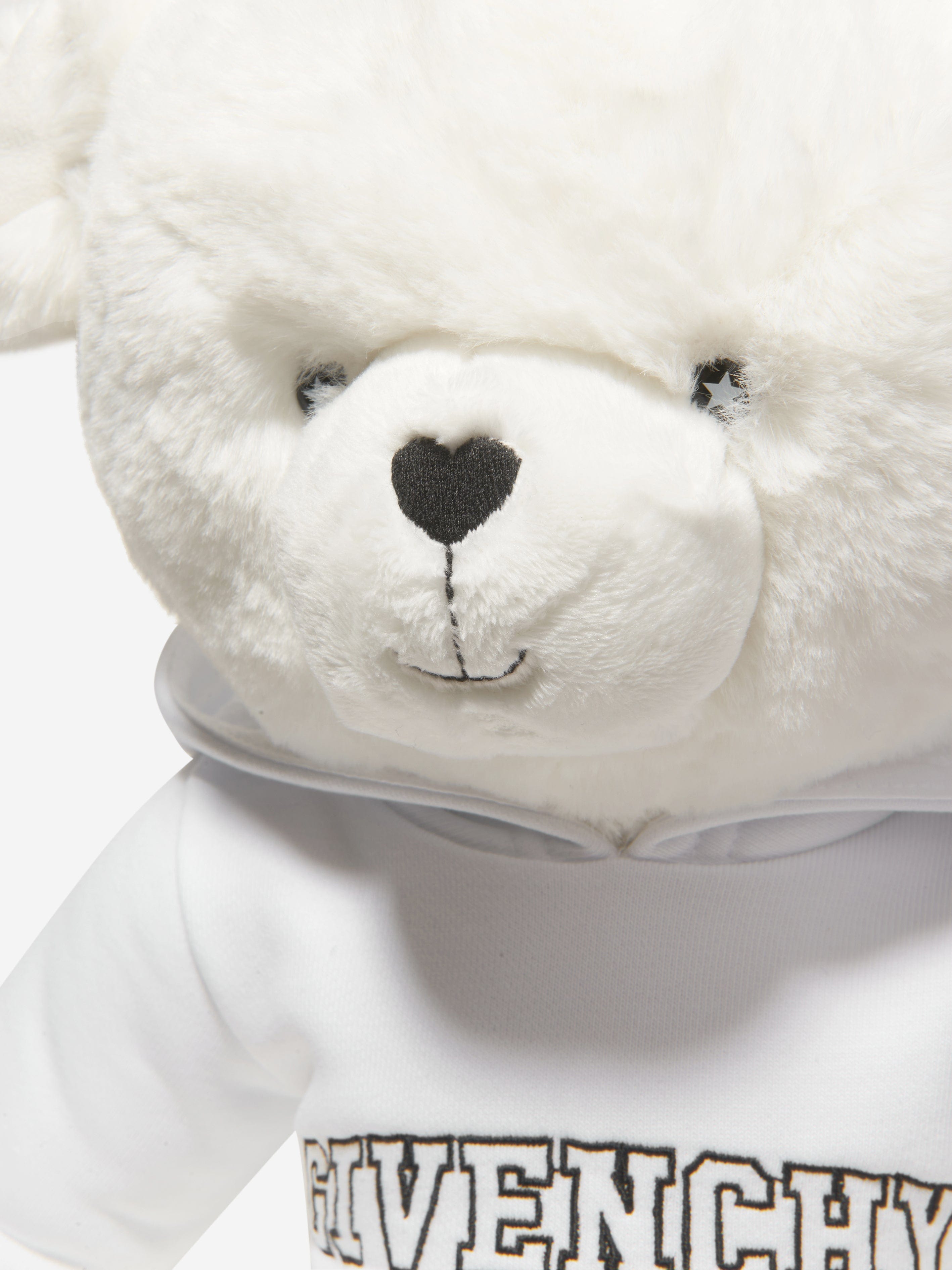 Givenchy Kids Teddy Bear With Hoodie in White