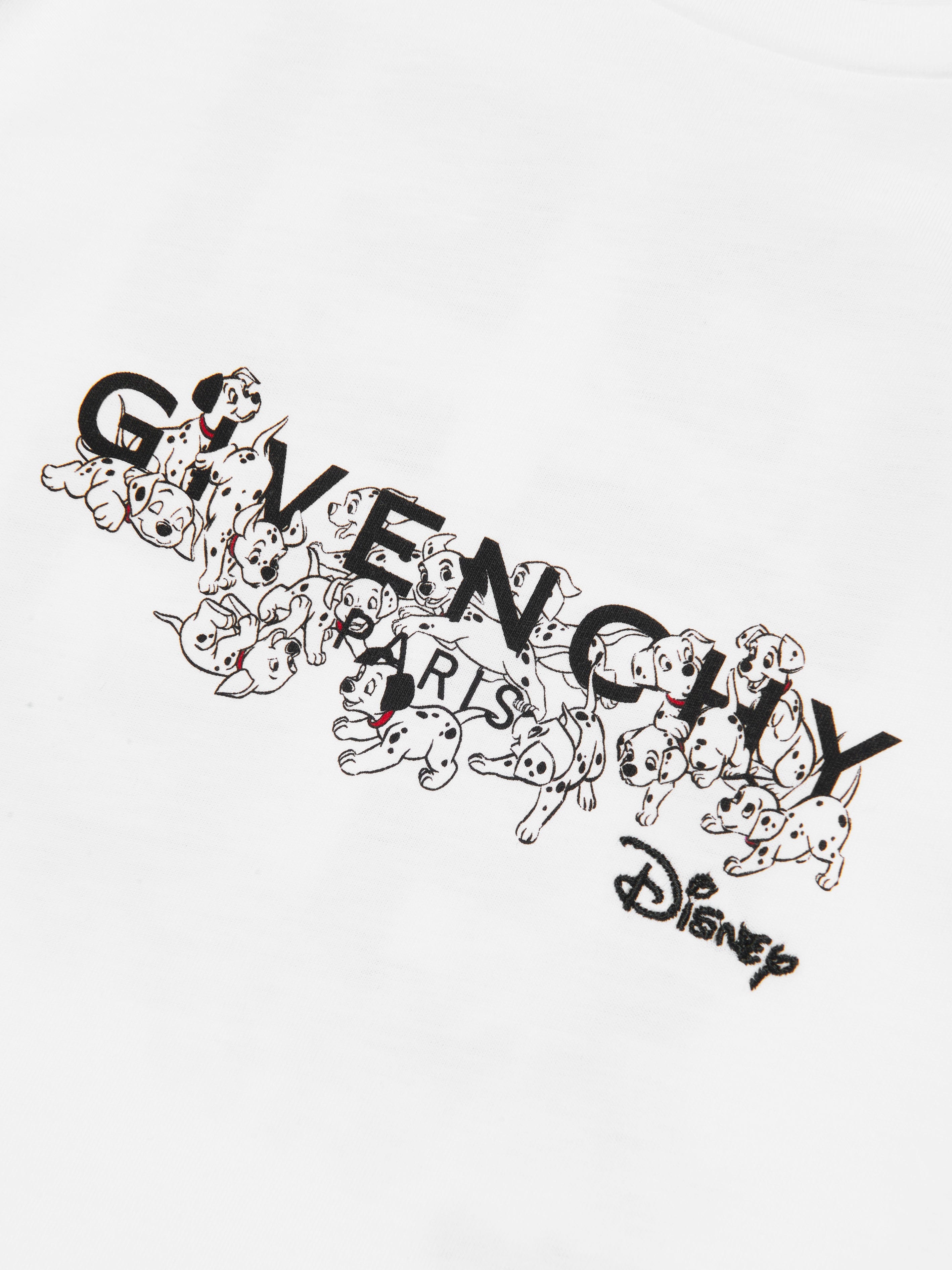 Givenchy Kids Disney Dalmations Print T-Shirt in White