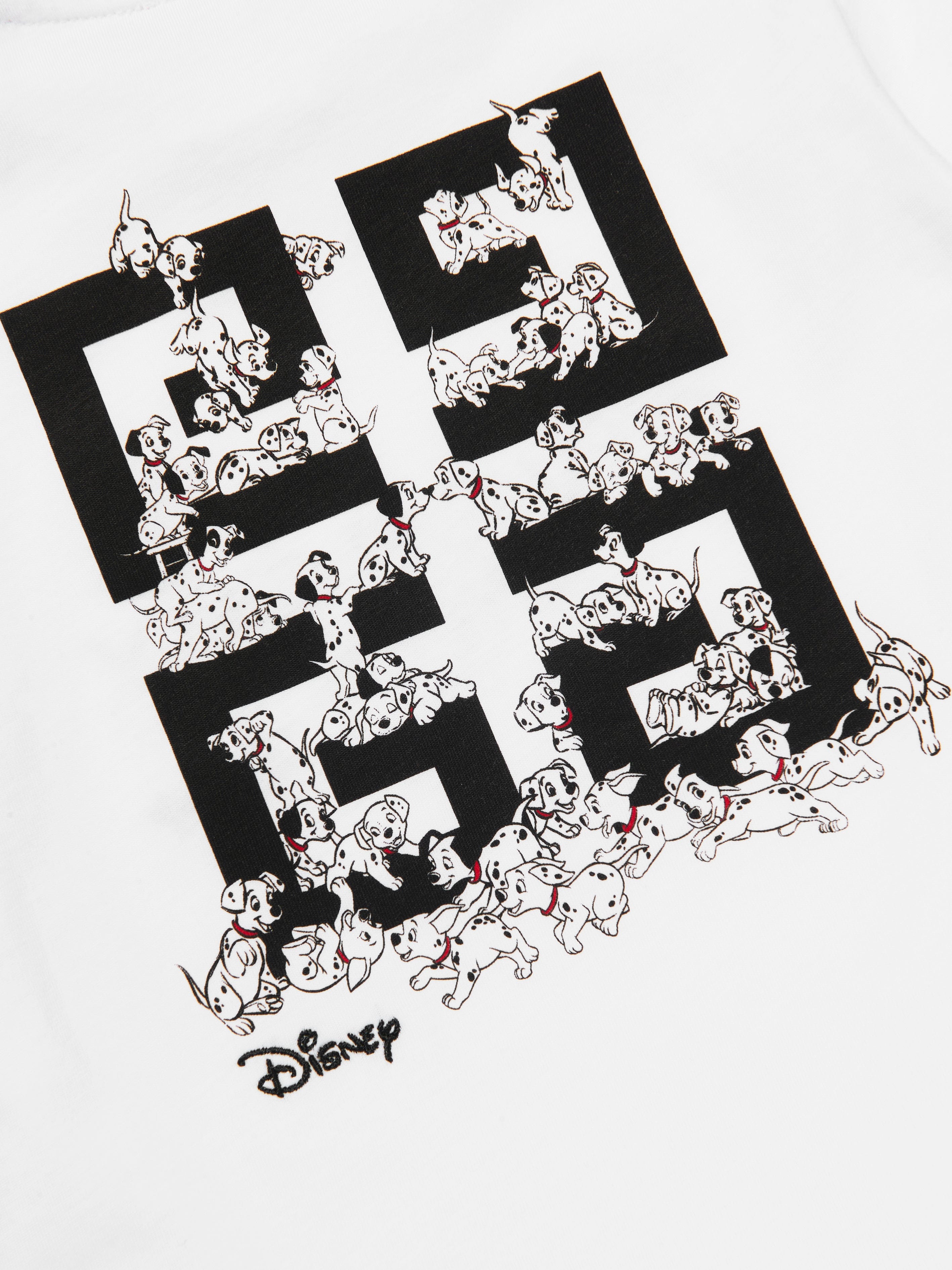 Givenchy Kids Disney Dalmations Print T-Shirt in White