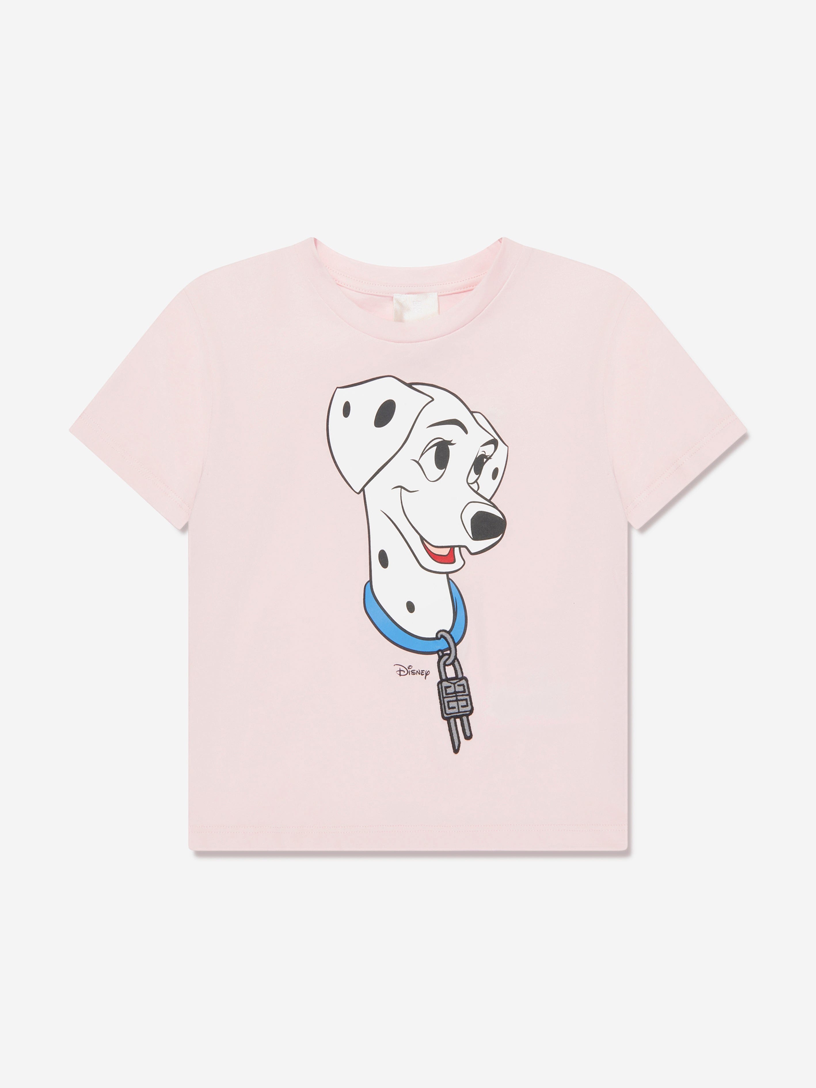 Givenchy Girls Disney Perdita Print T-Shirt in Pink