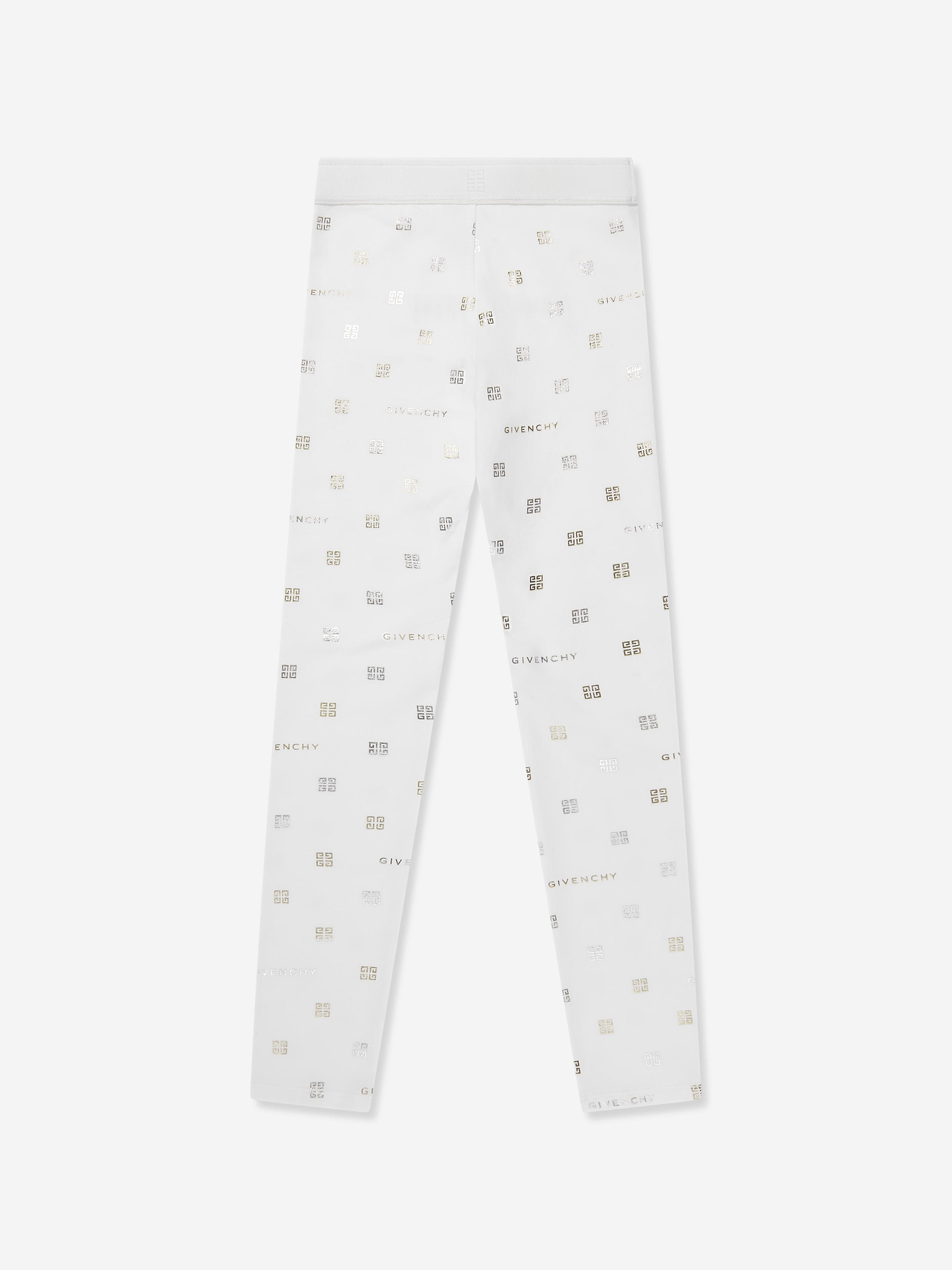 Givenchy Girls 4G Logo Leggings in White