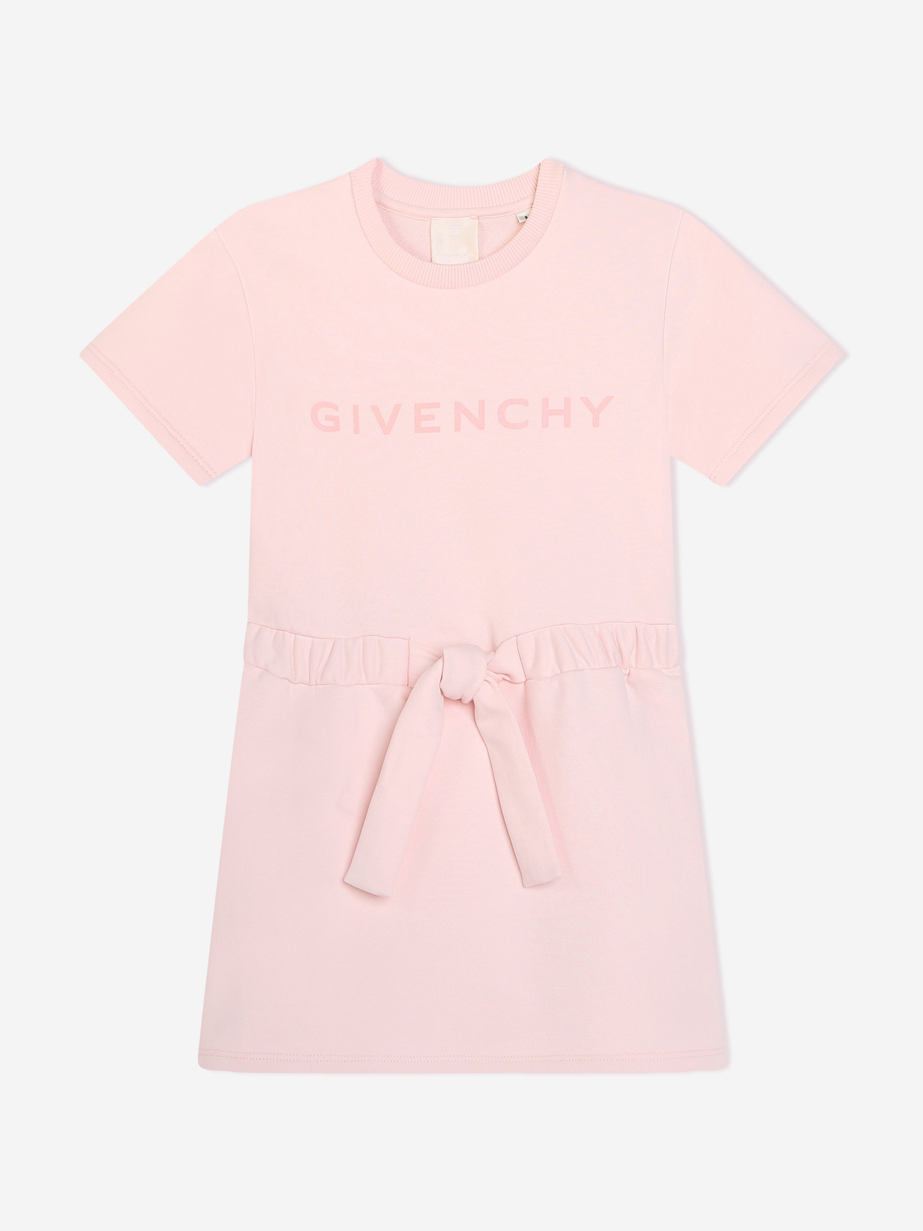 Givenchy Girls Logo Sweater Dress in Pink