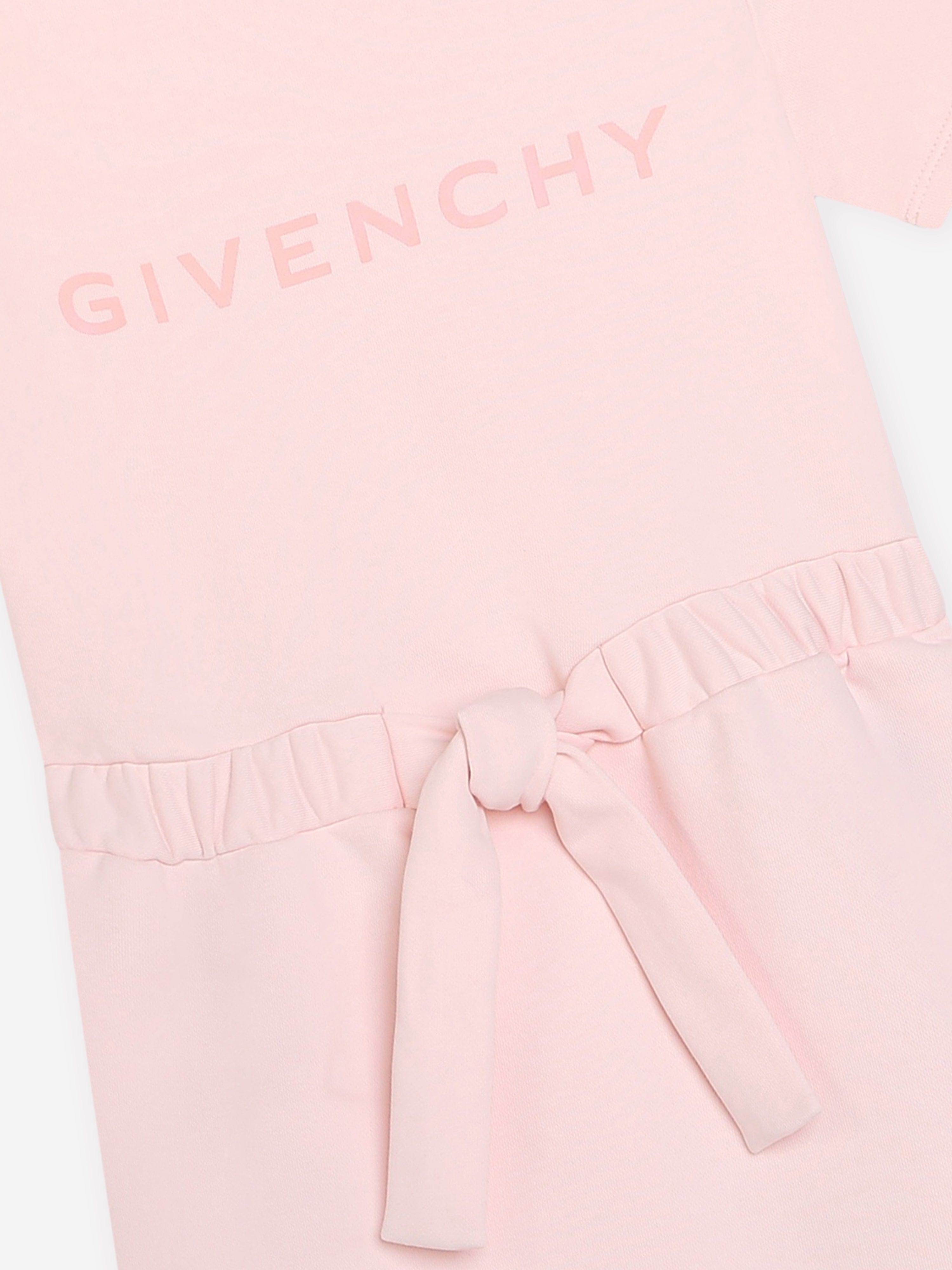 Givenchy Girls Logo Sweater Dress in Pink