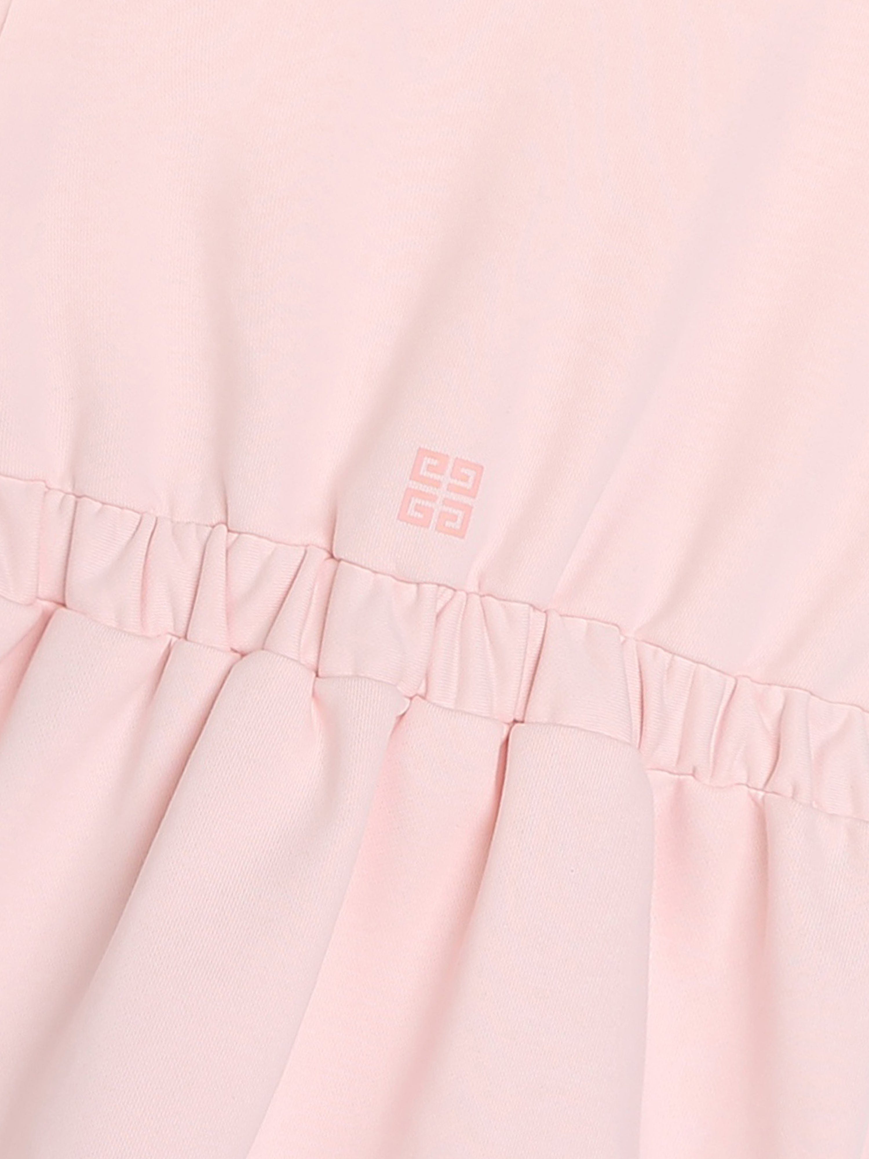 Givenchy Girls Logo Sweater Dress in Pink