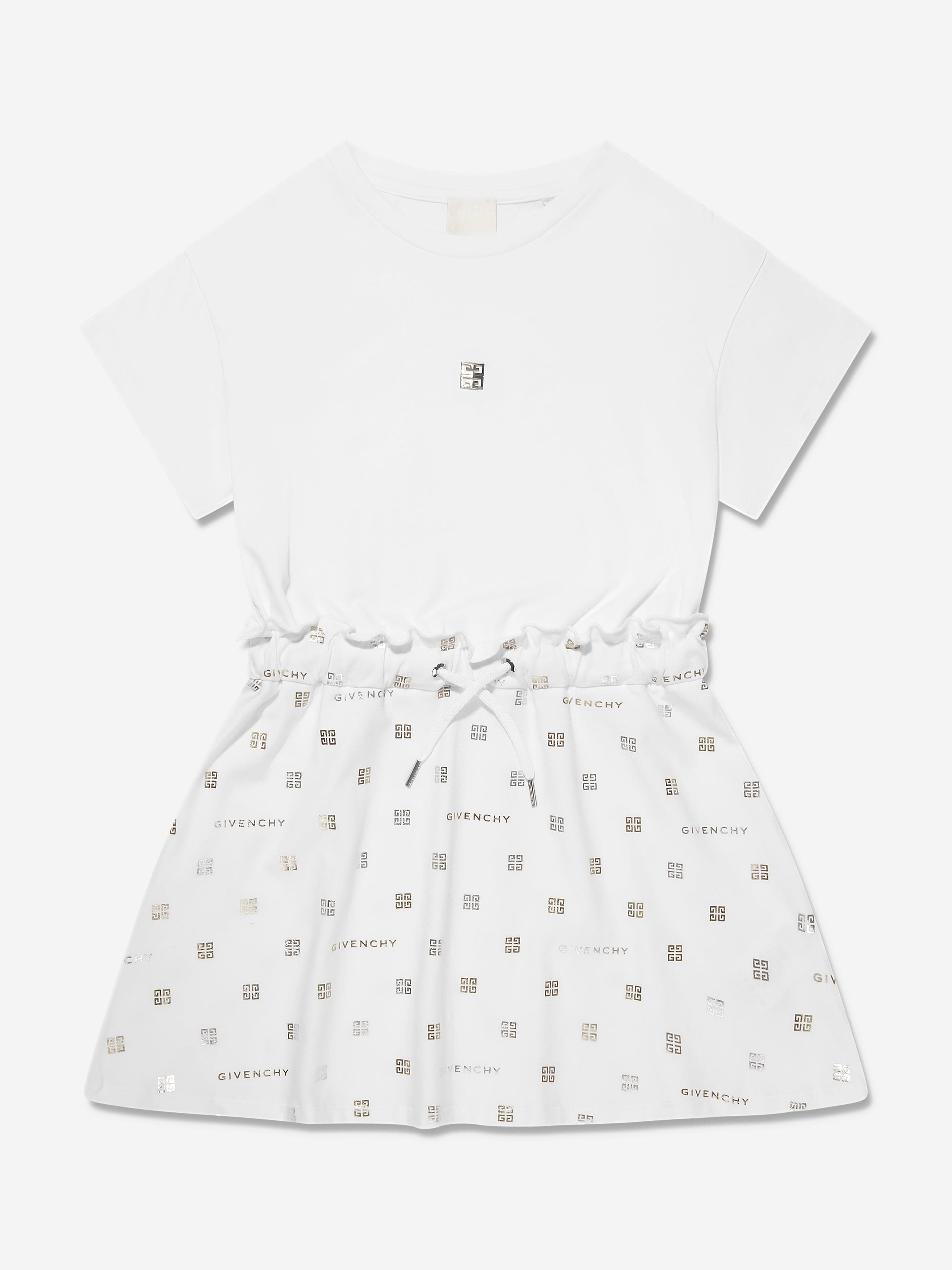 Givenchy Girls 4G Logo Dress in White