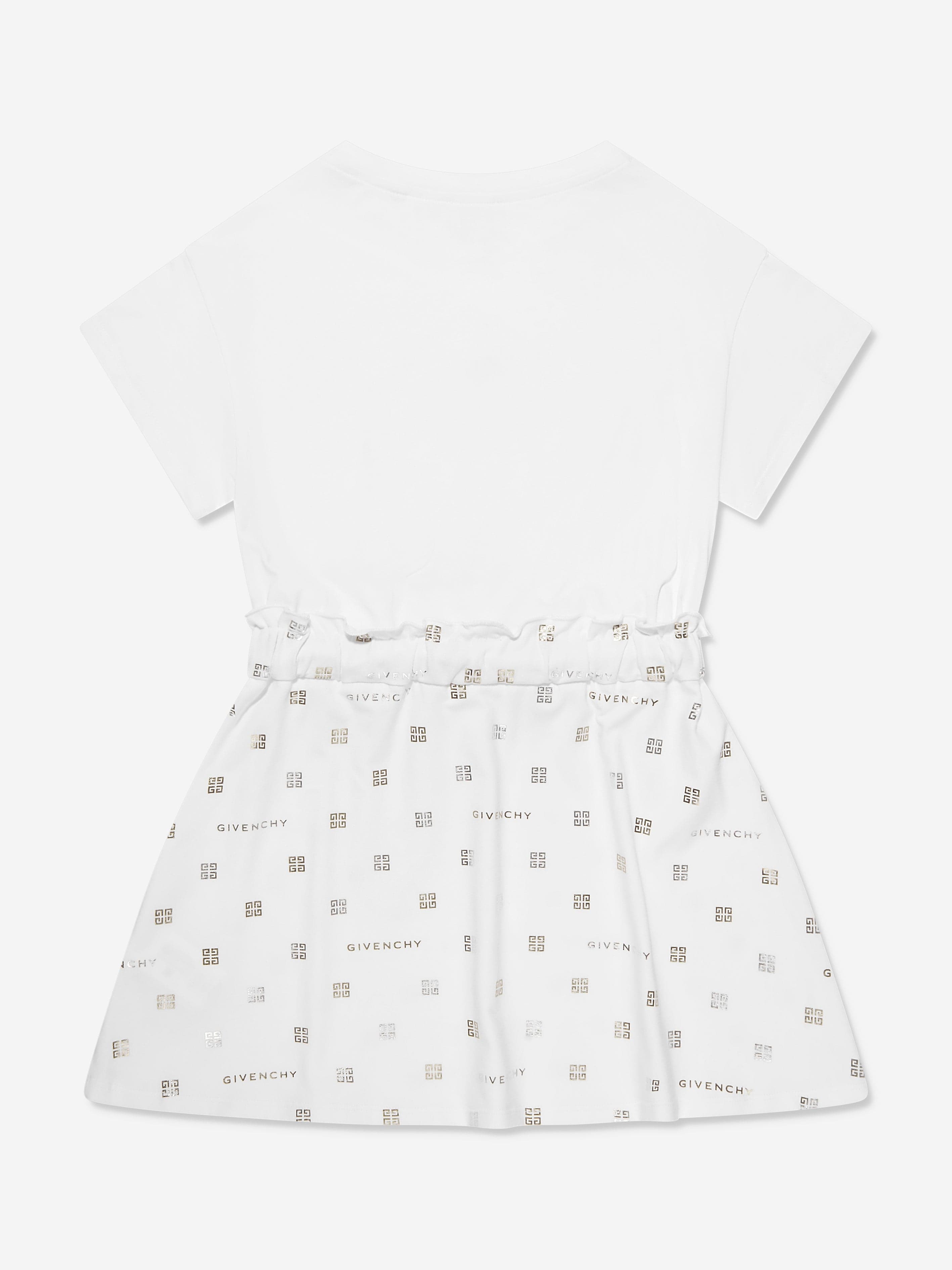 Givenchy Girls 4G Logo Dress in White