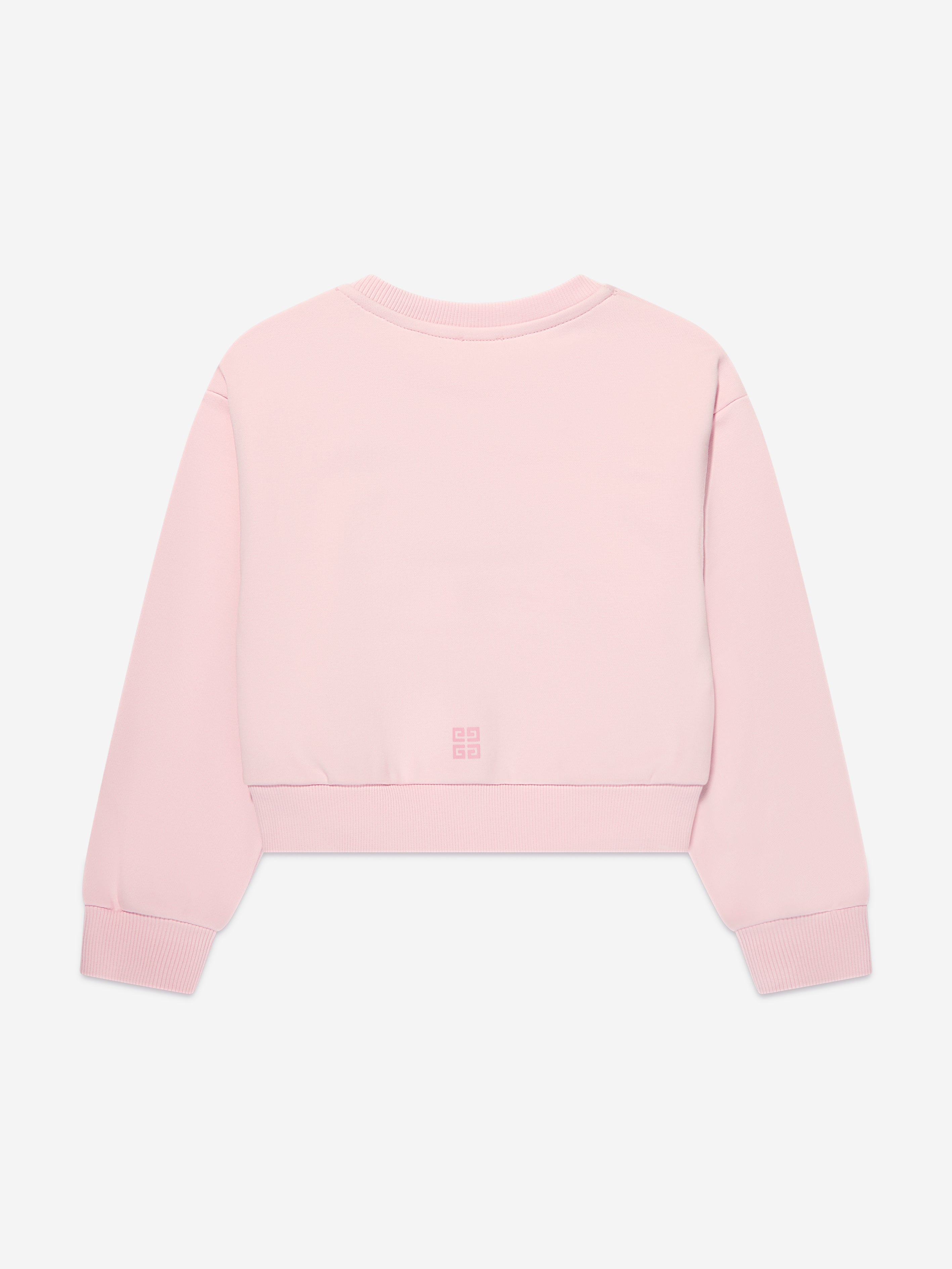 Givenchy Girls Logo Print Sweatshirt in Pink