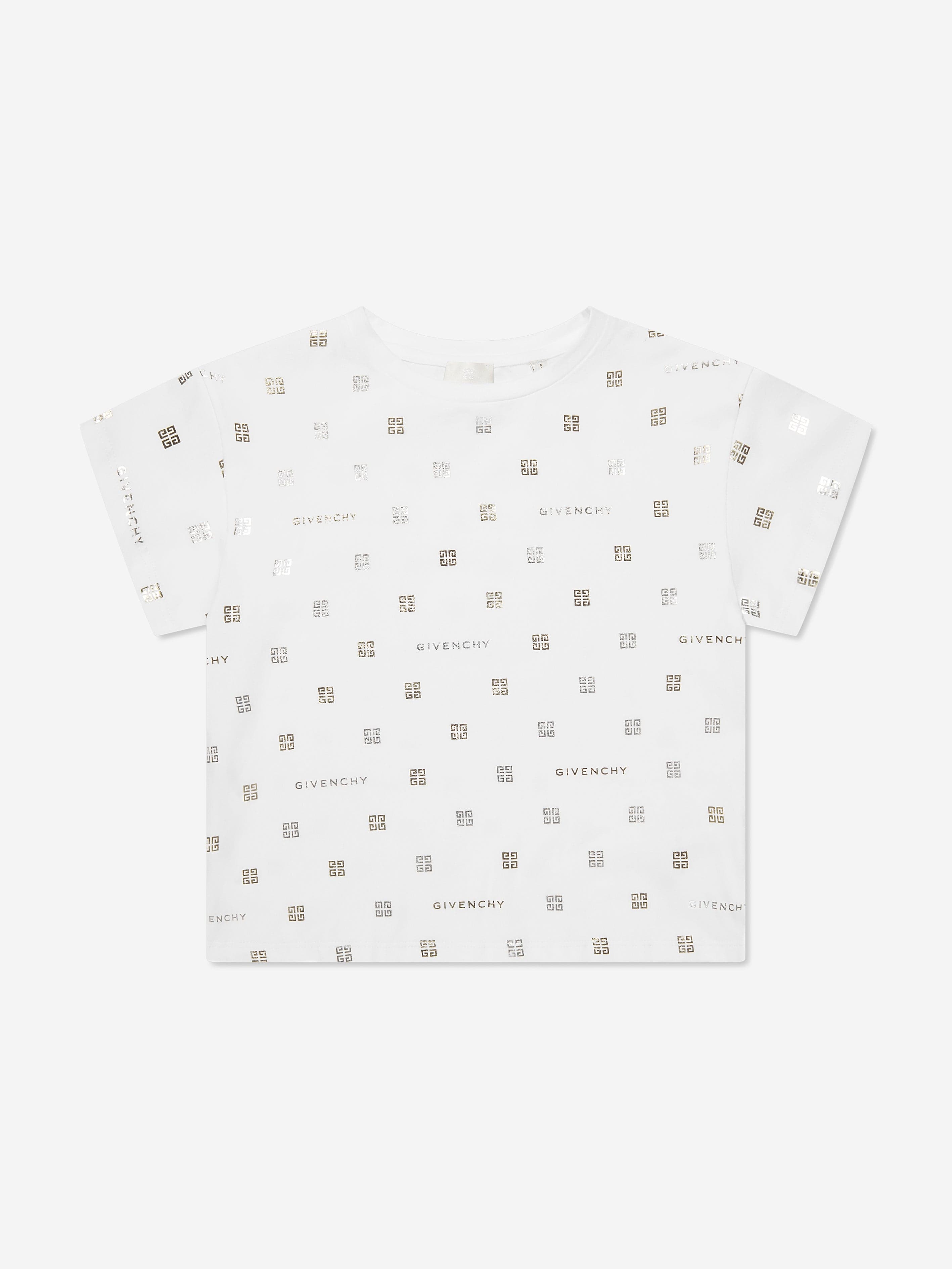 Givenchy Girls 4G Logo T-Shirt in White