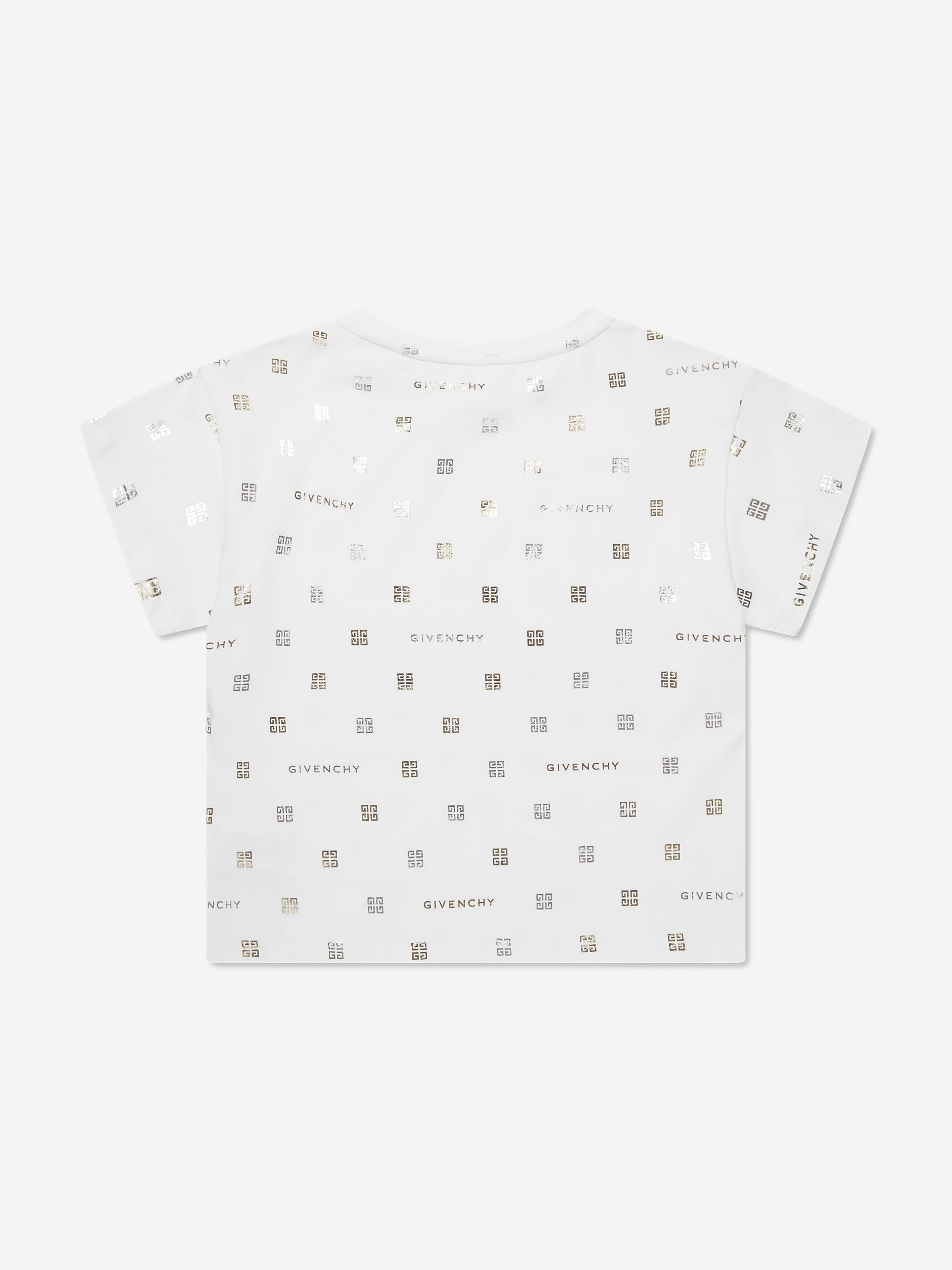 Givenchy Girls 4G Logo T-Shirt in White