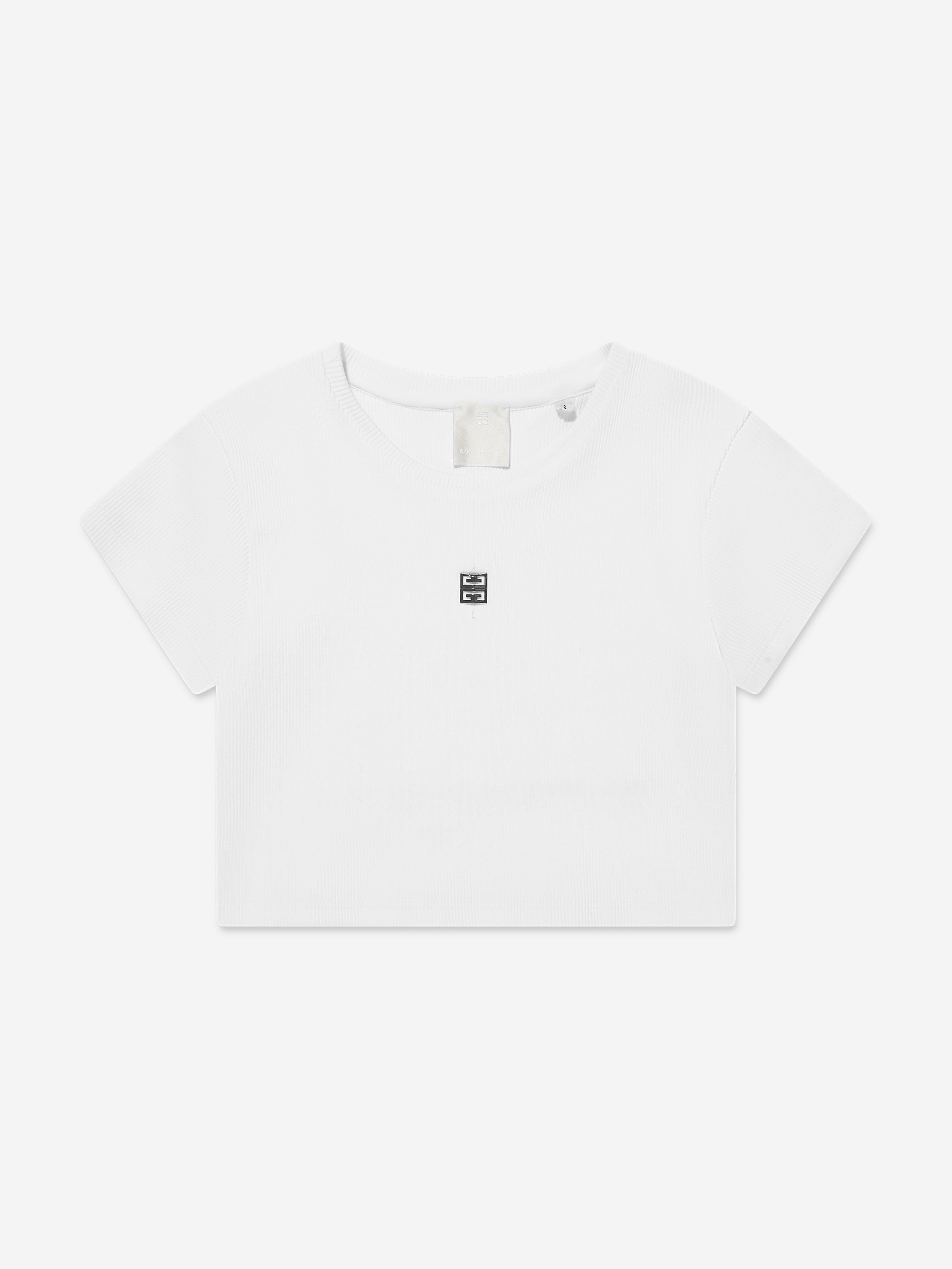 Givenchy Girls 4G Logo T-Shirt in White