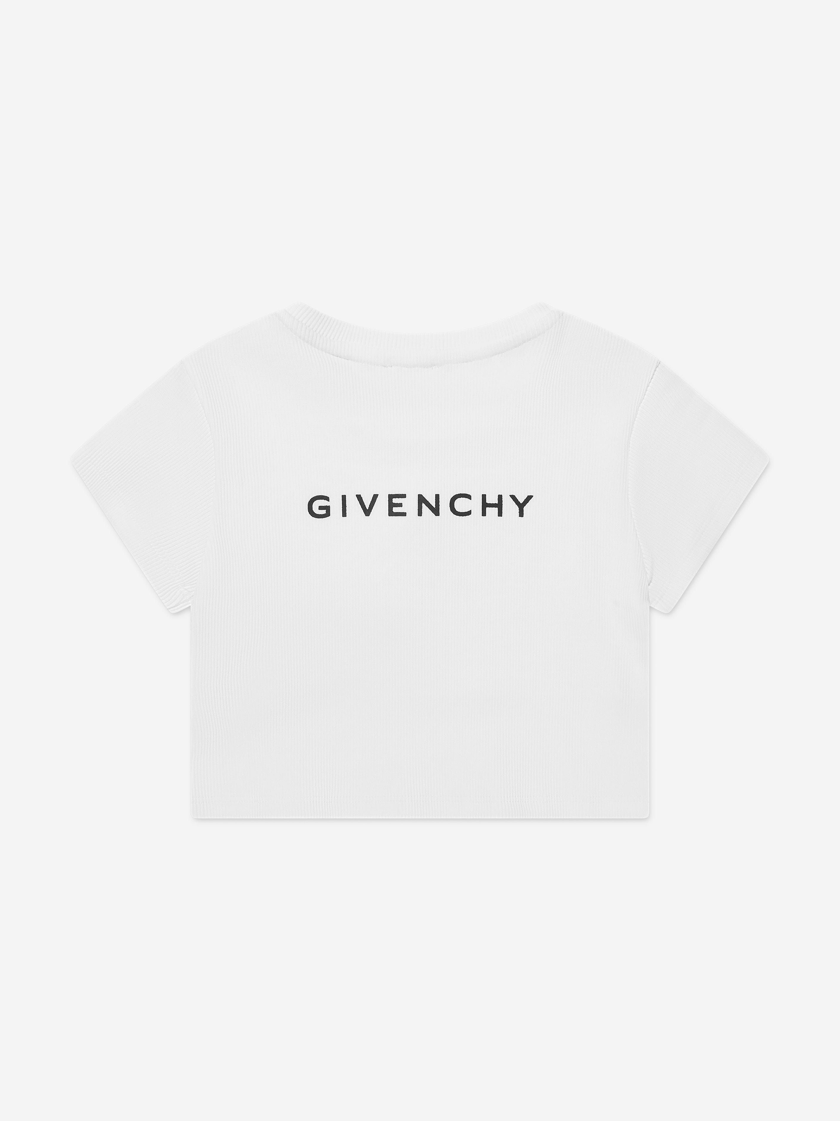 Givenchy Girls 4G Logo T-Shirt in White