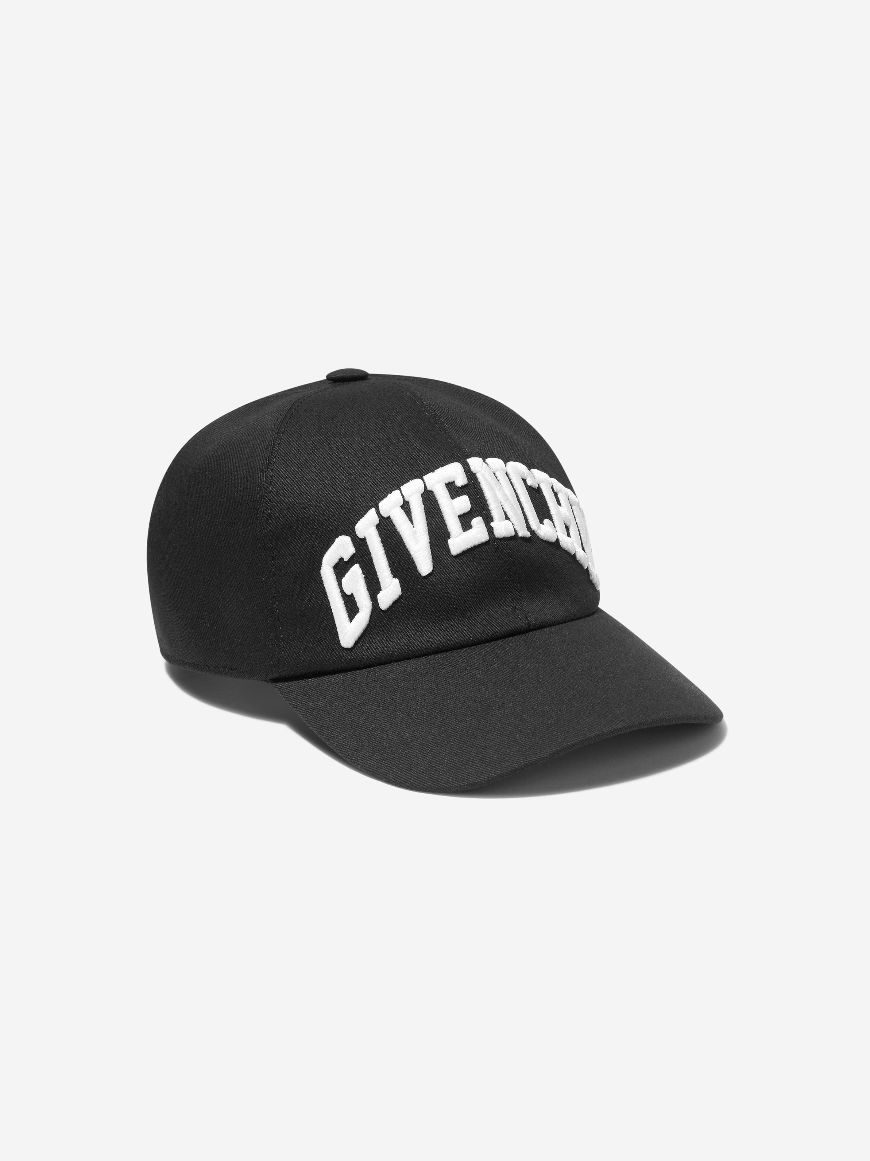 Givenchy Boys Embroidered Logo Cap in Black