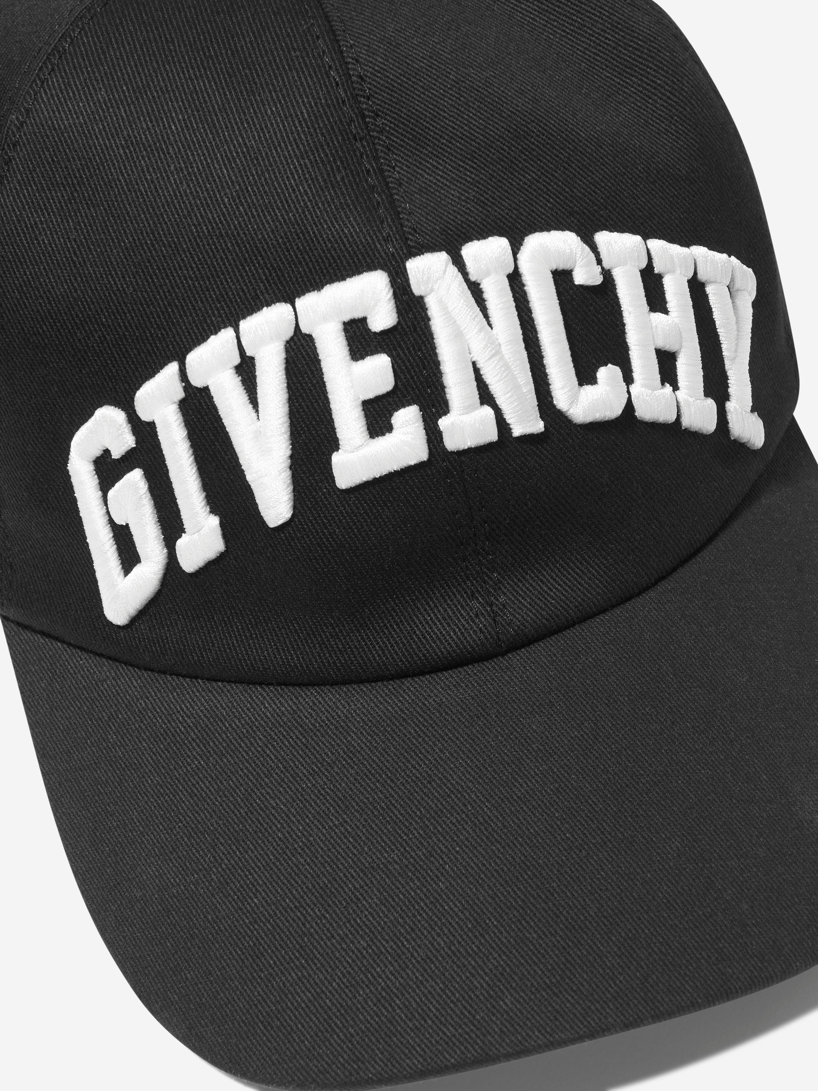 Givenchy Boys Embroidered Logo Cap in Black