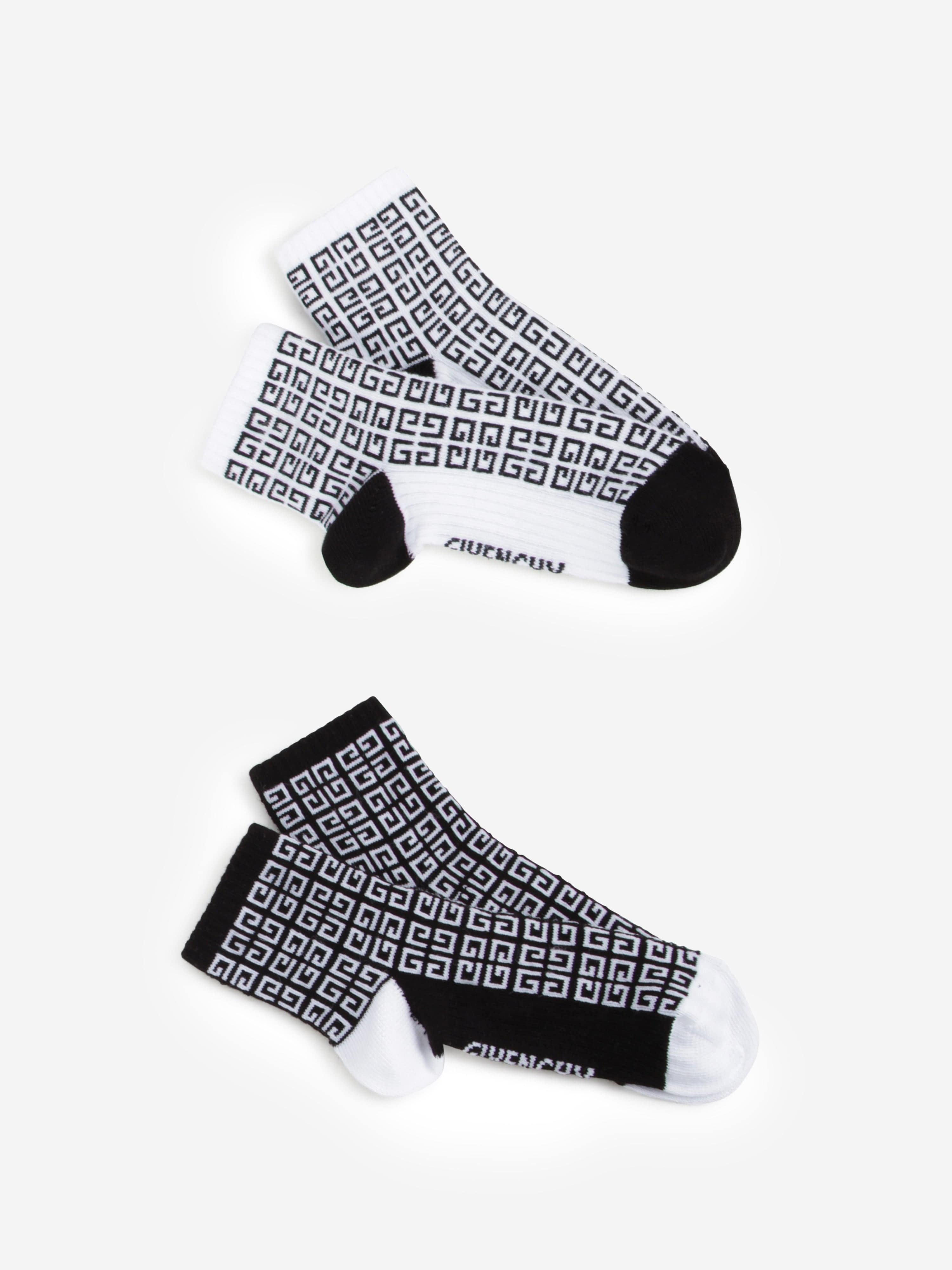 Givenchy Boys Set Of 2 Socks in Black