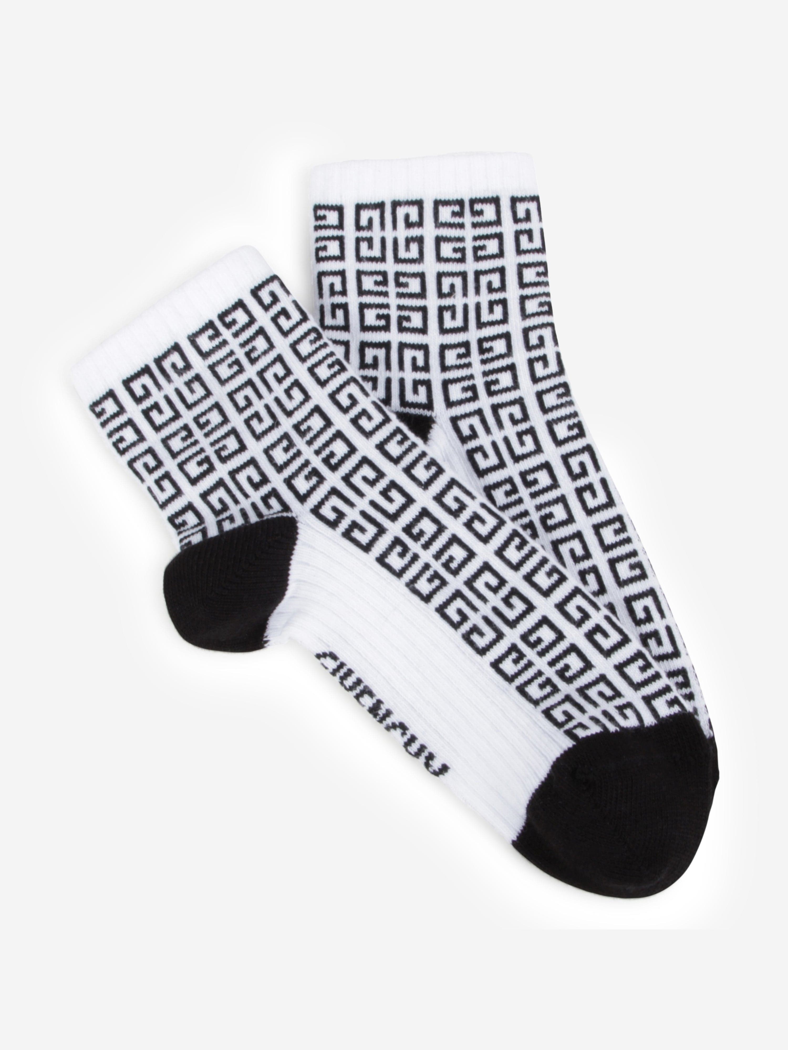 Givenchy Boys Set Of 2 Socks in Black