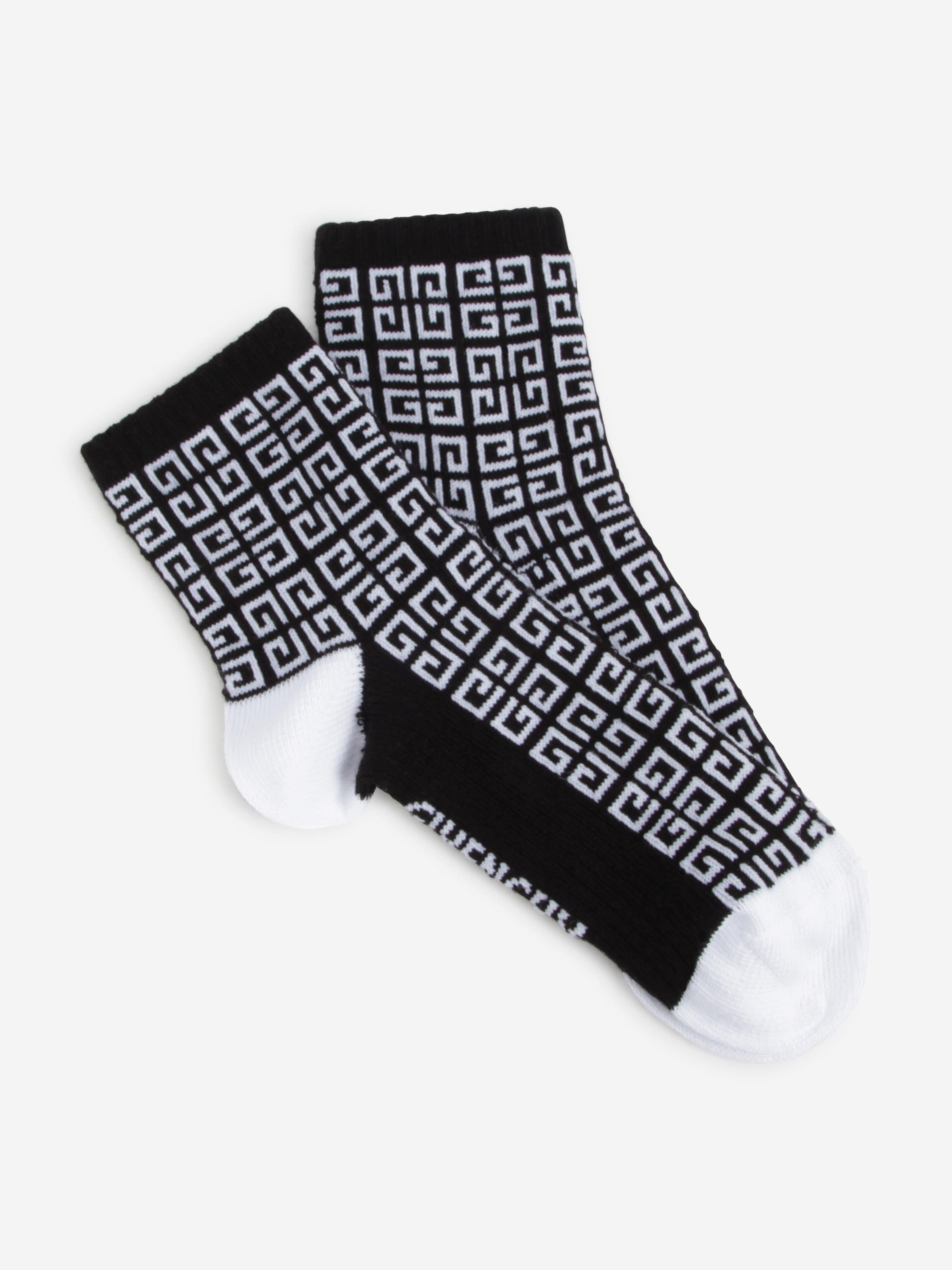 Givenchy Boys Set Of 2 Socks in Black