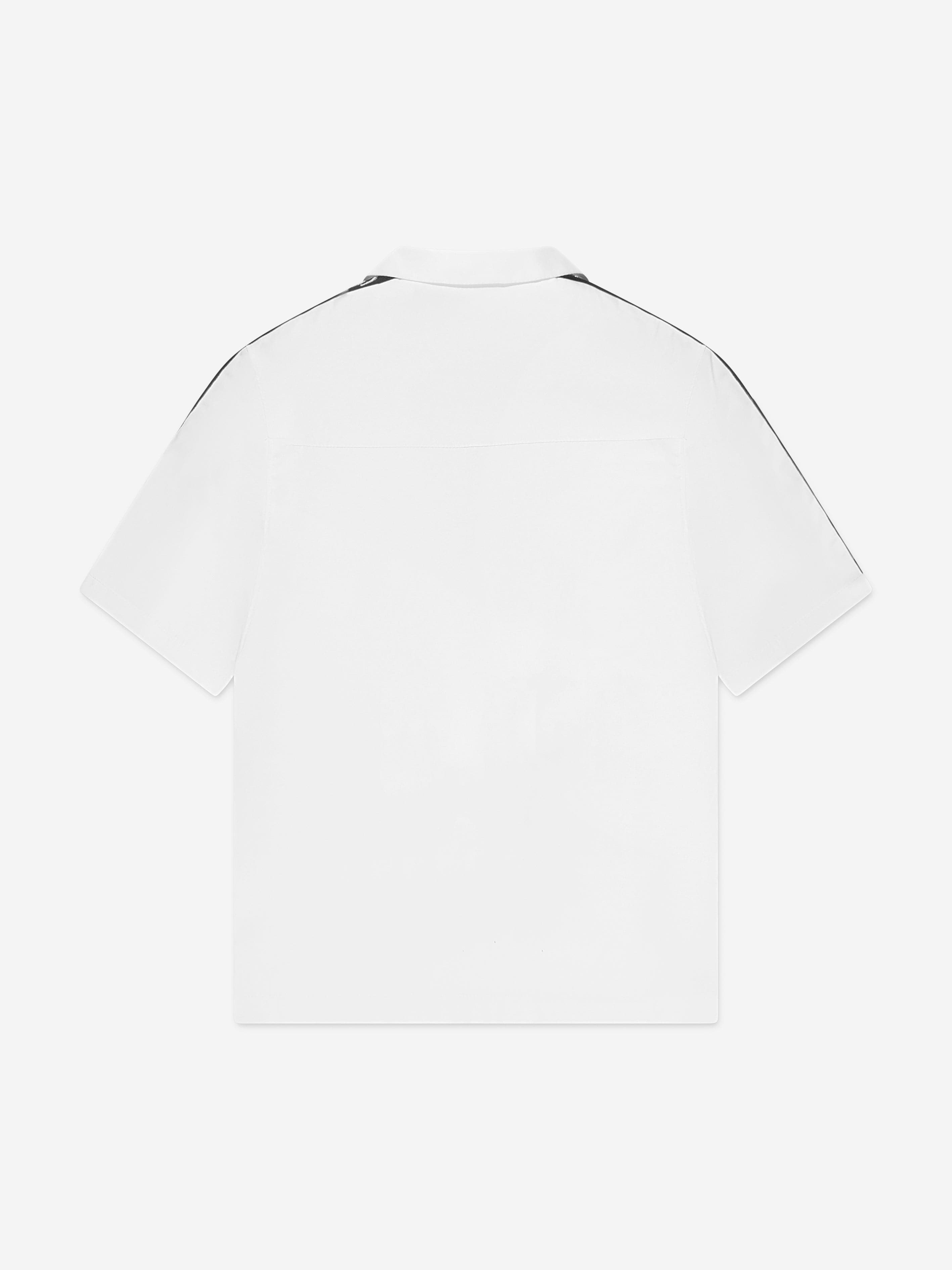 Givenchy Boys Zip Front Shirt in White