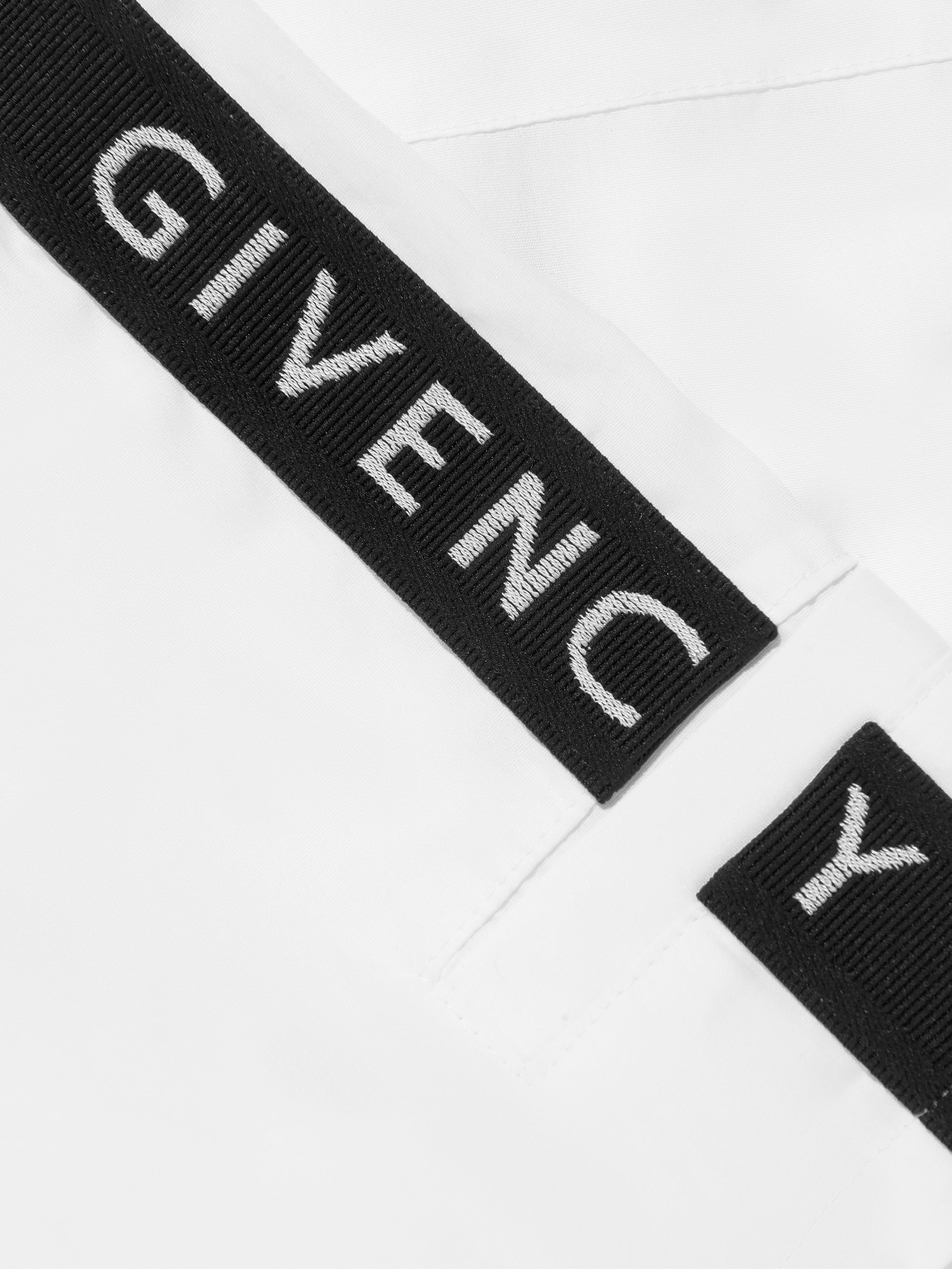 Givenchy Boys Zip Front Shirt in White