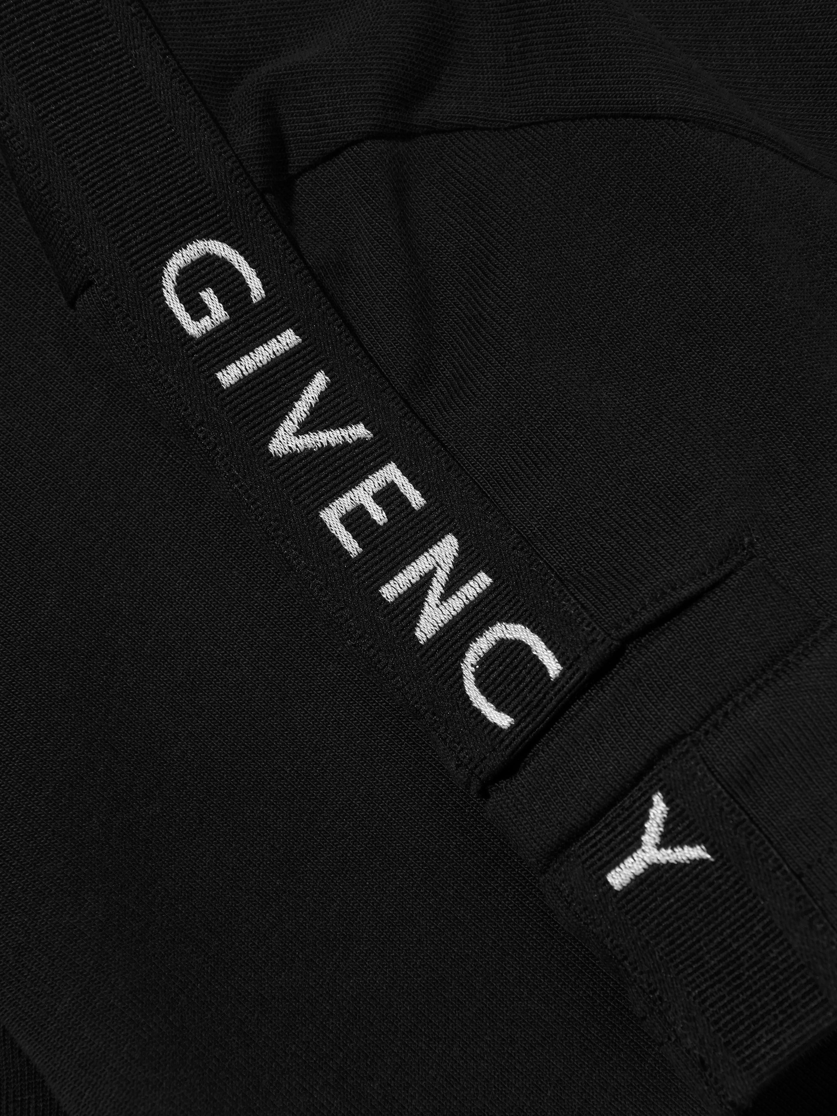 Givenchy Boys Branded Polo Shirt in Black