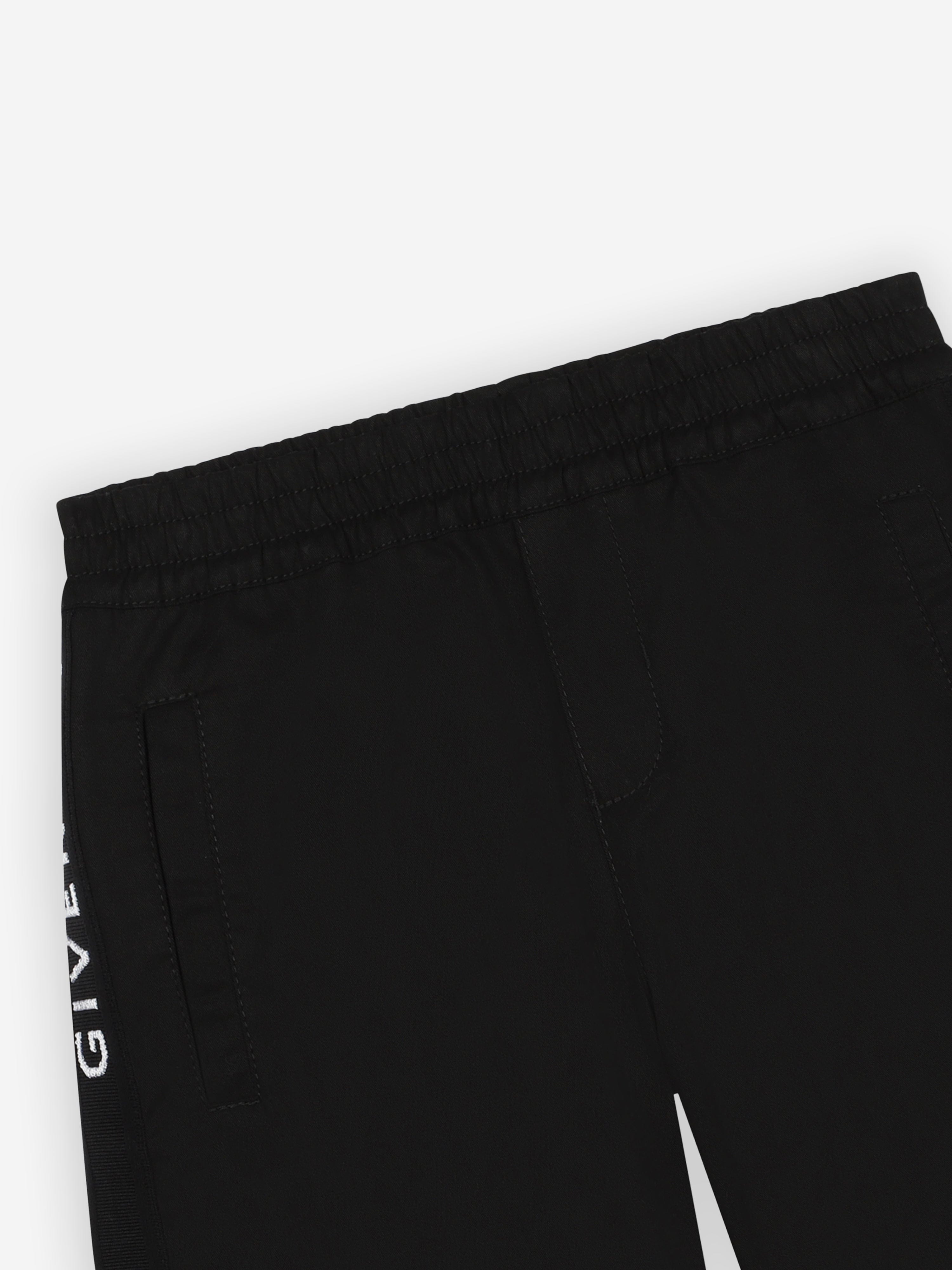 Givenchy Boys Logo Bermuda Shorts in Black