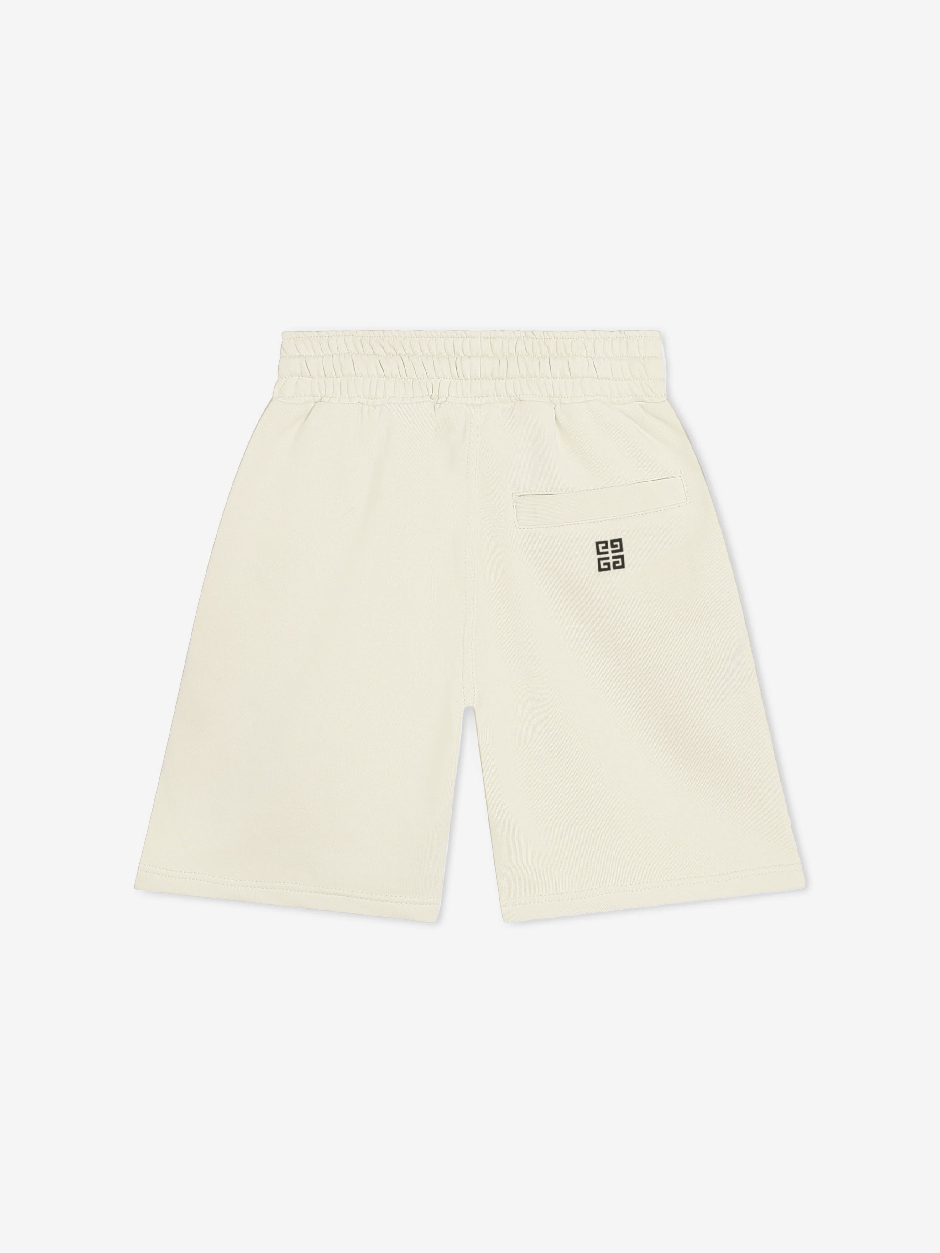 Givenchy Boys Logo Print Shorts in Beige