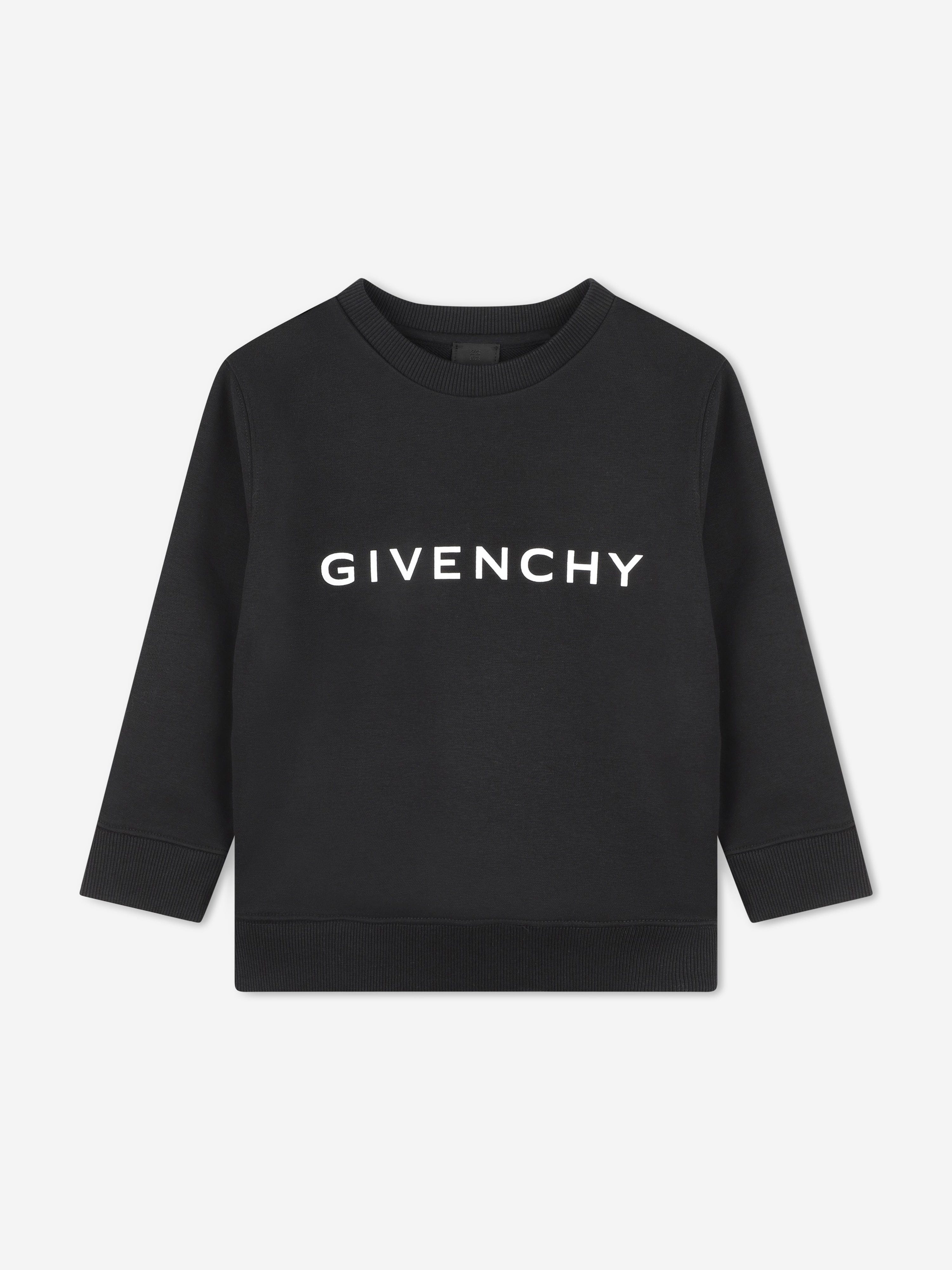 Givenchy Boys Logo Print Sweatshirt in Black