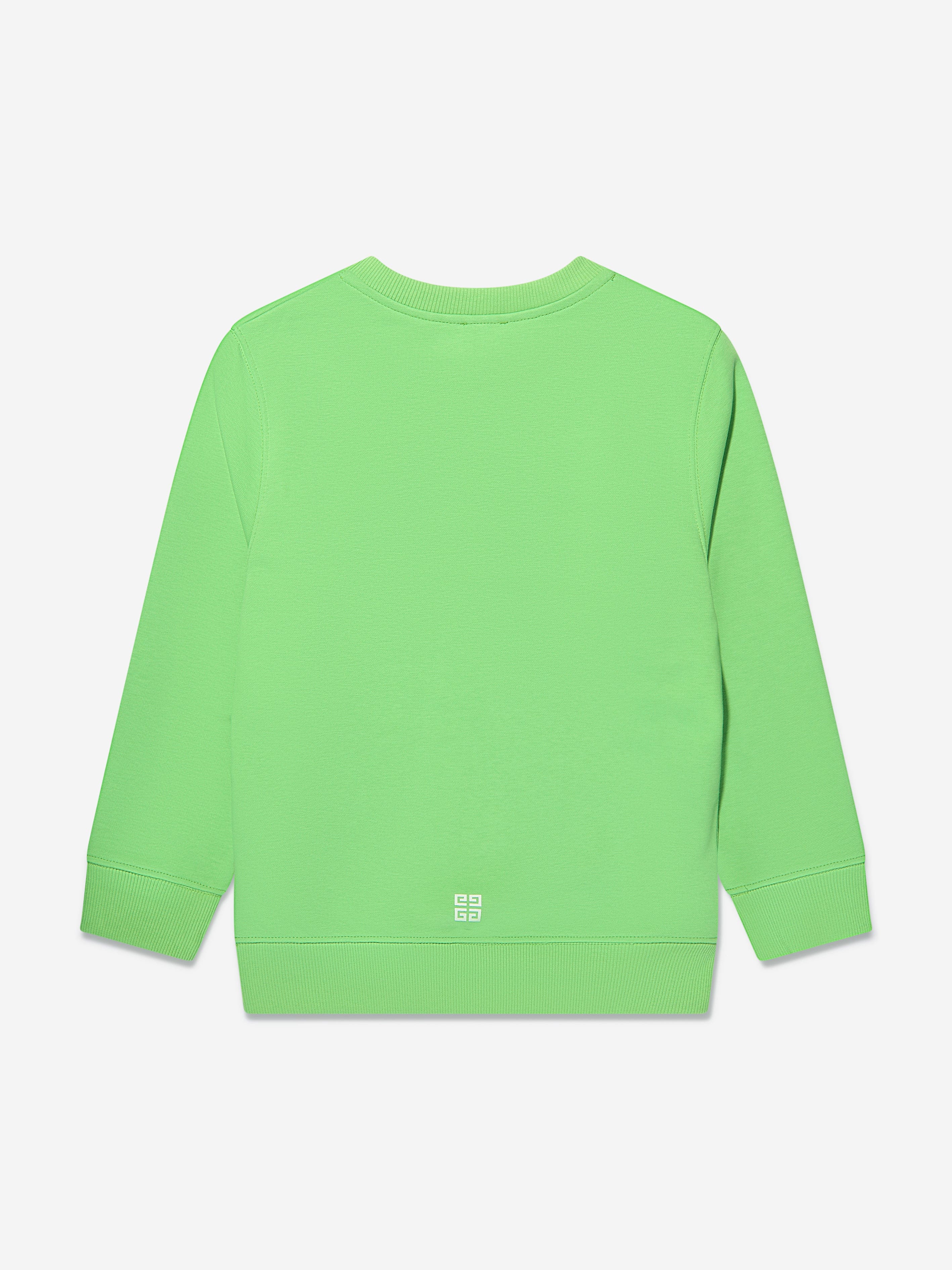 Givenchy Boys Logo Print Sweatshirt in Green