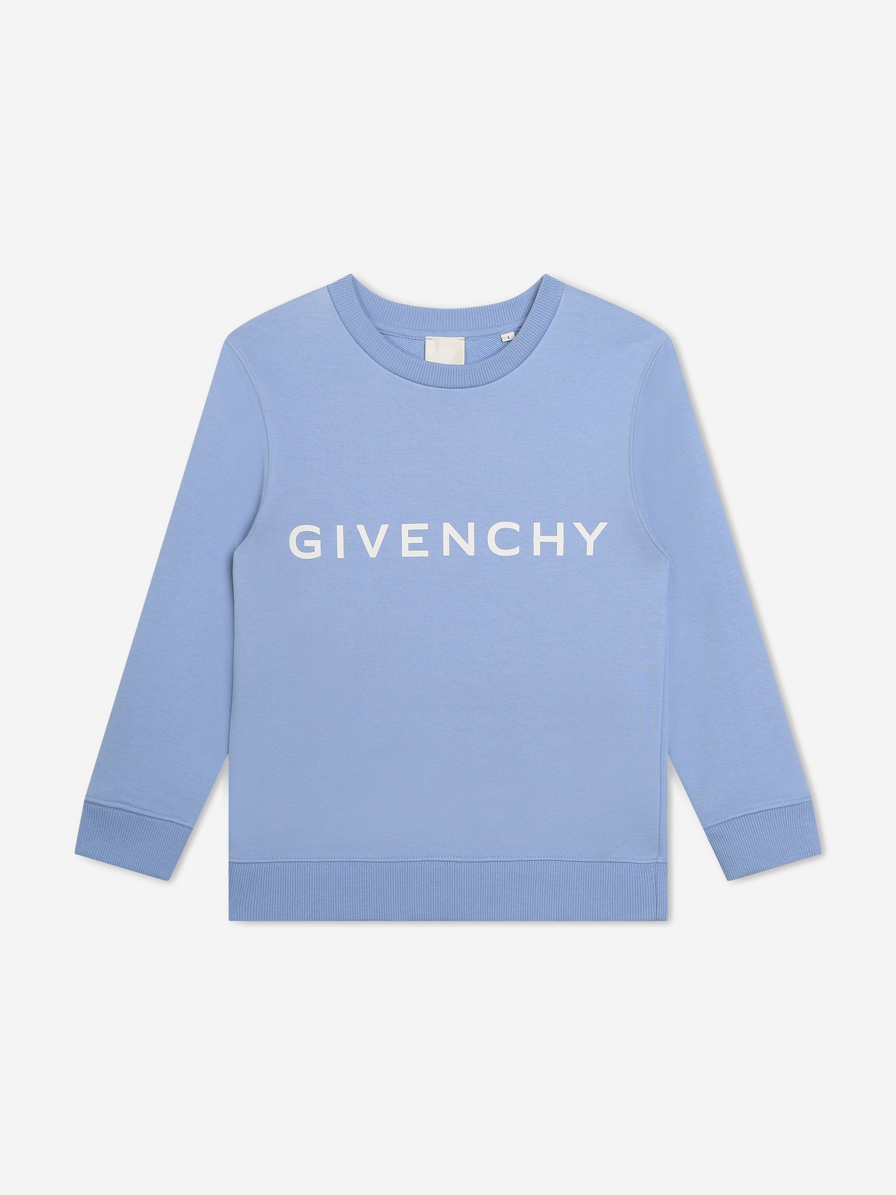 Givenchy Boys Logo Print Sweatshirt in Blue