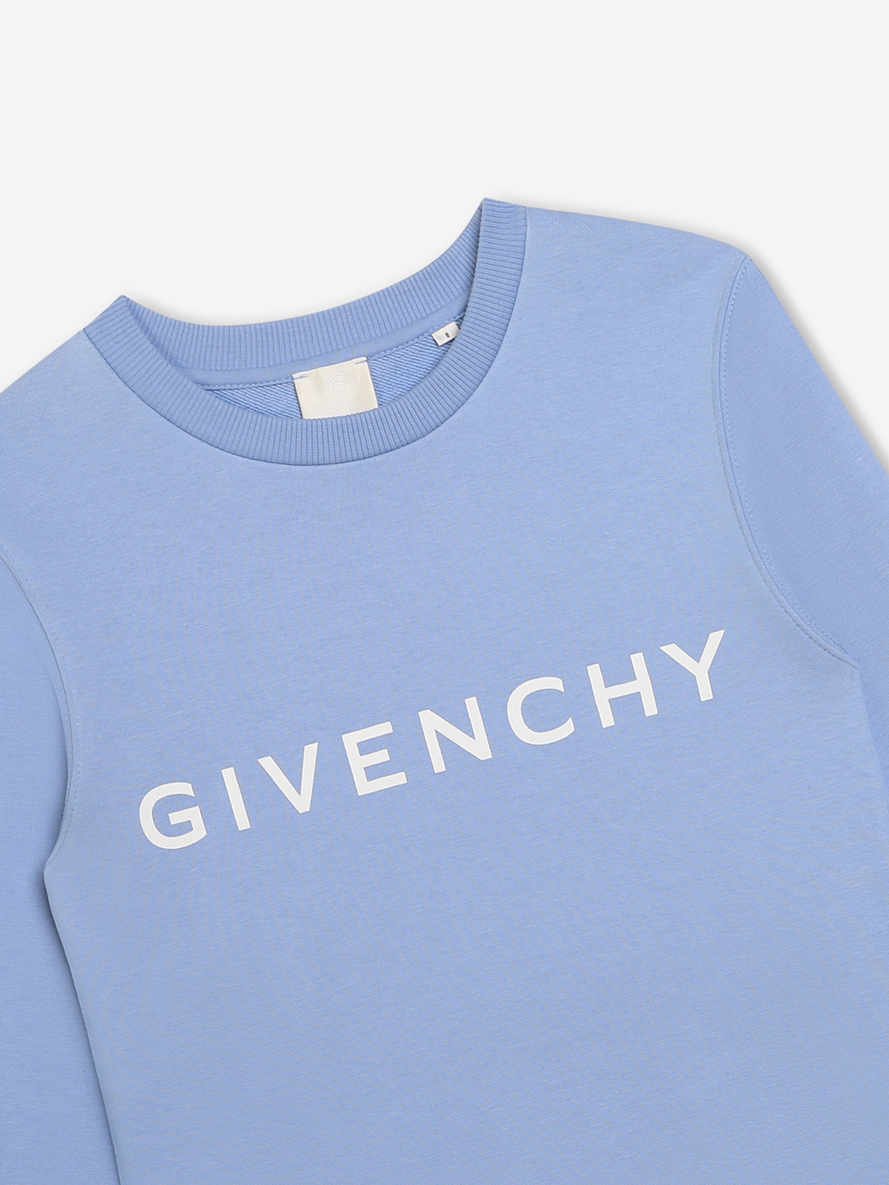 Givenchy Boys Logo Print Sweatshirt in Blue