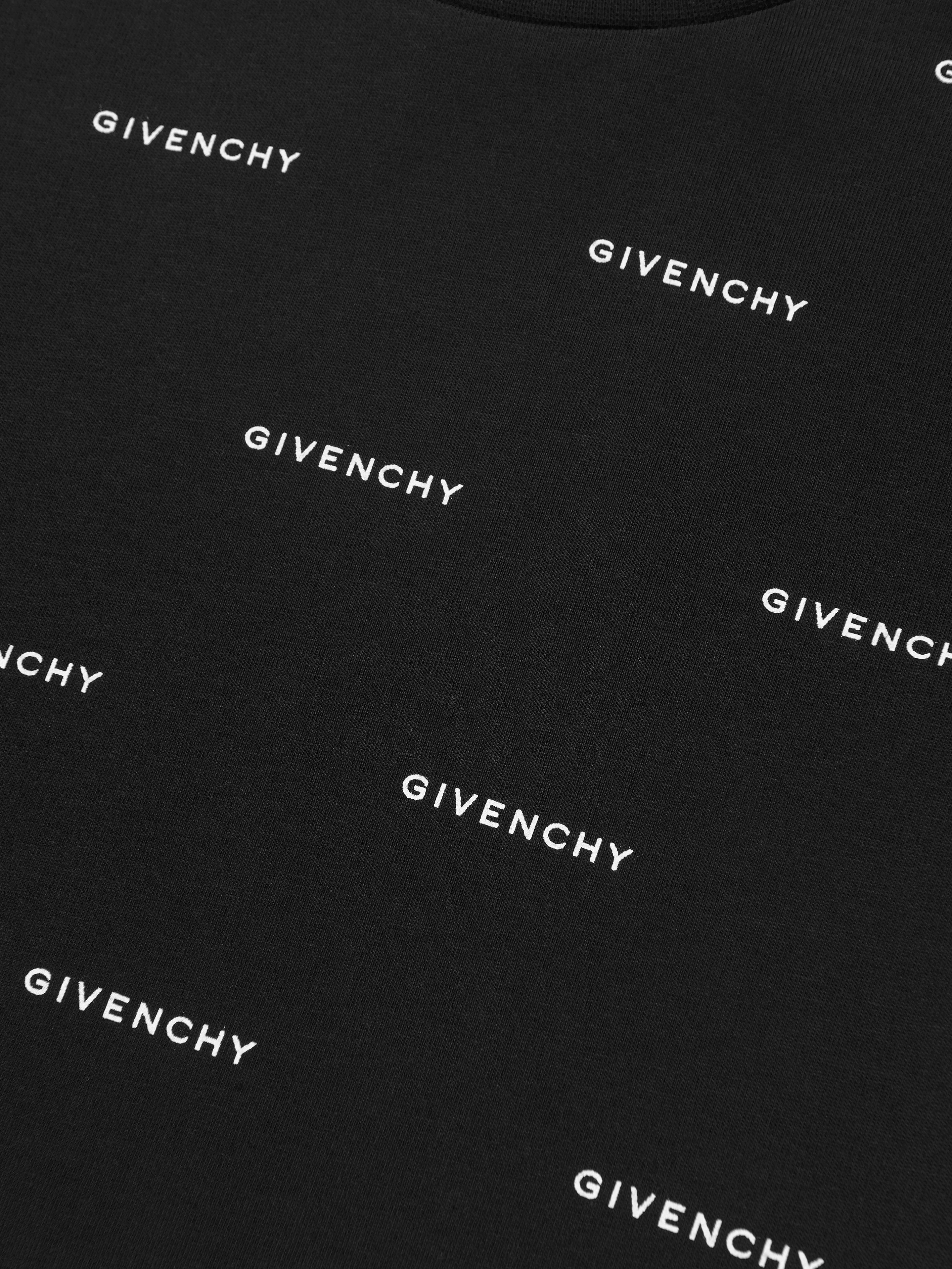 Givenchy Boys Logo Print T-Shirt in Black