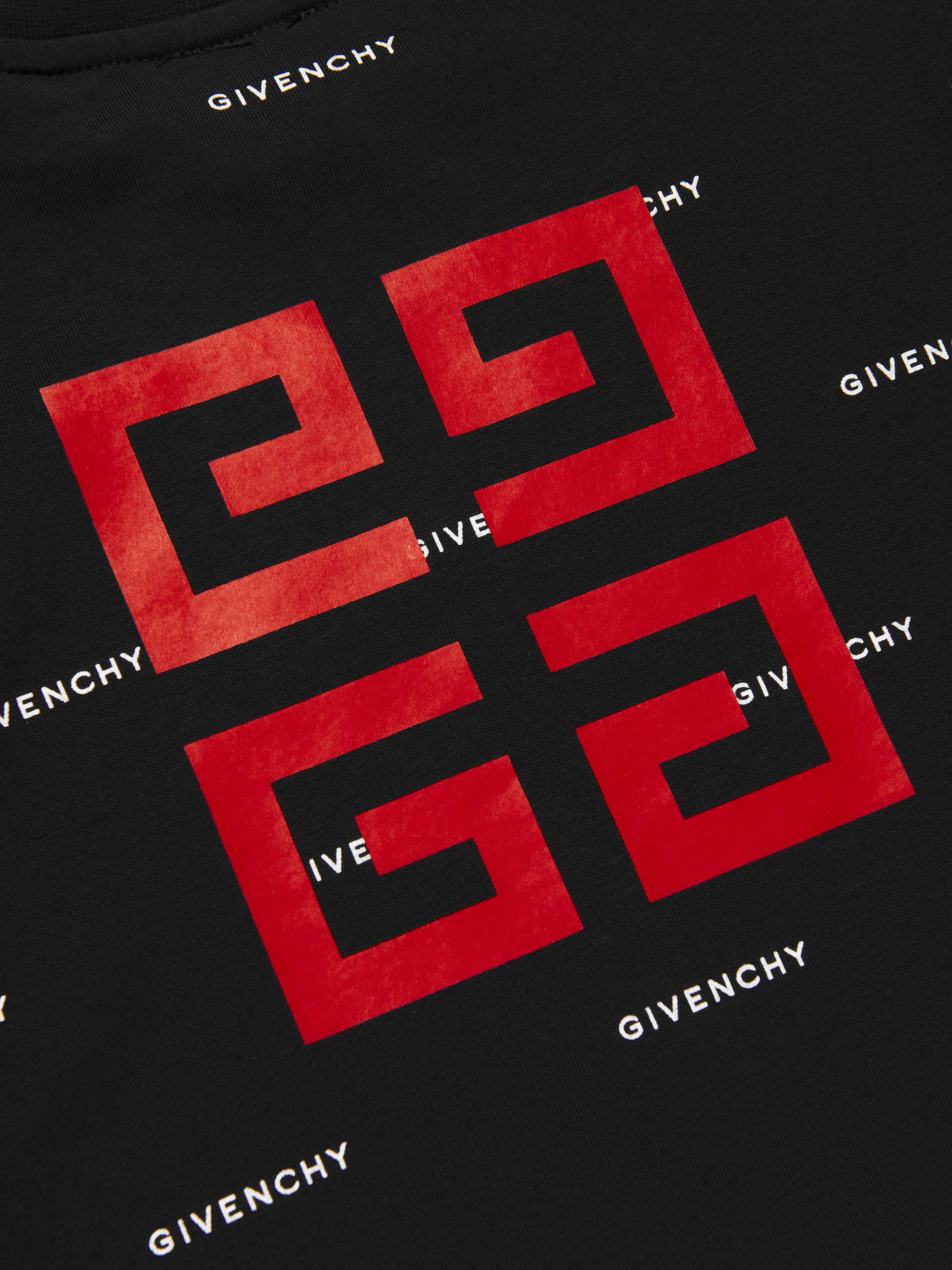 Givenchy Boys Logo Print T-Shirt in Black