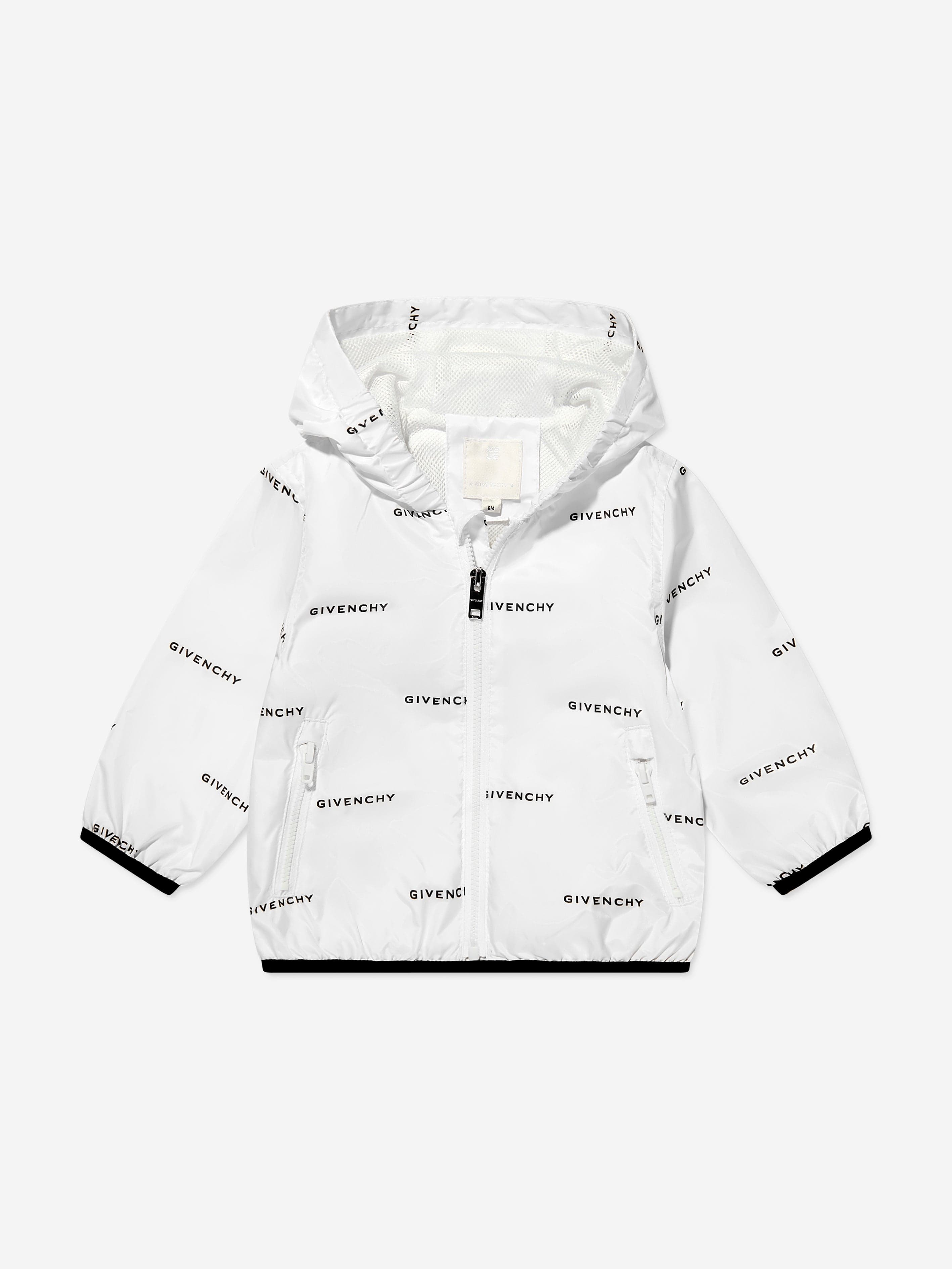 Givenchy Baby Boys Hooded Windbreaker in White