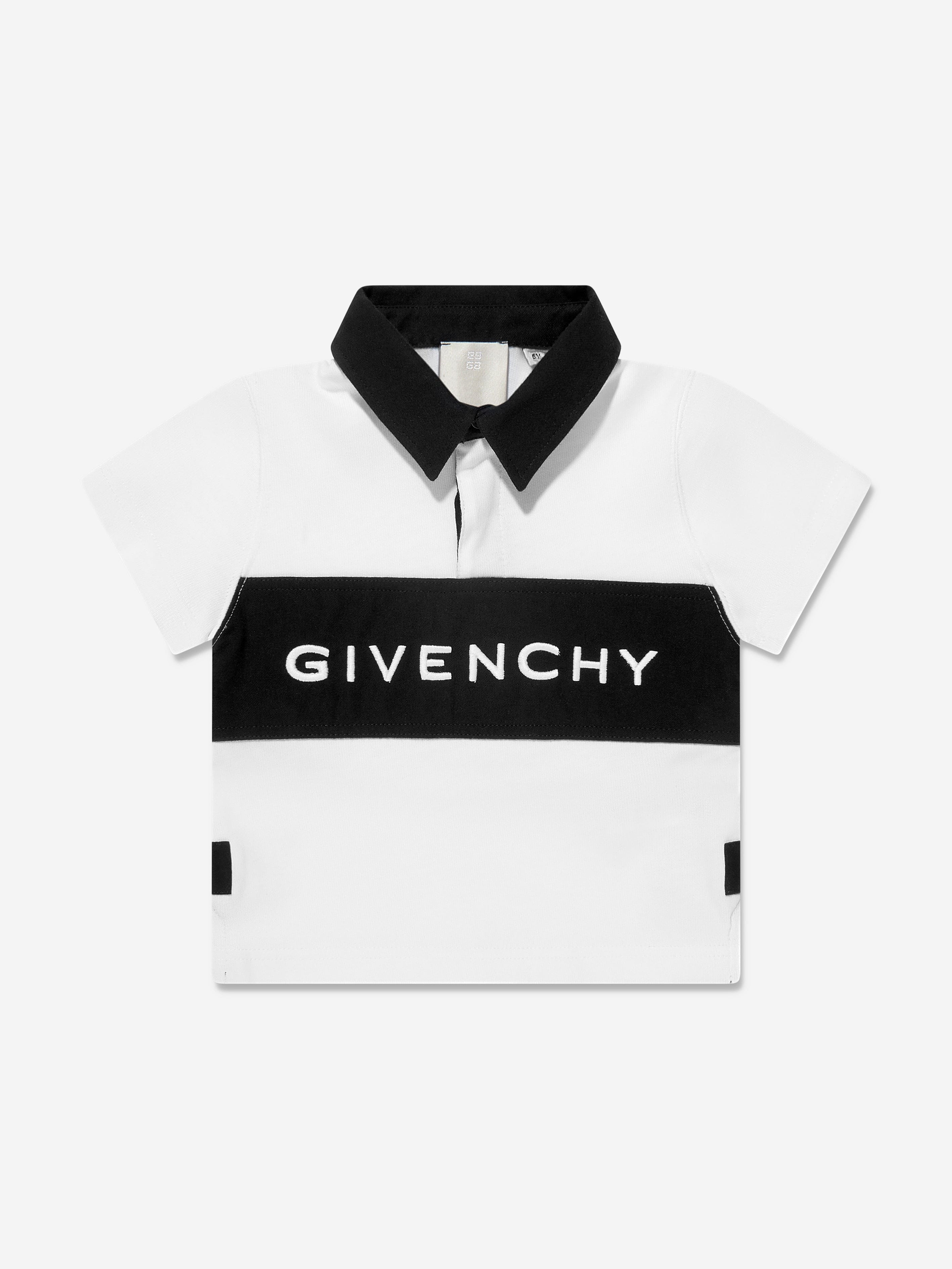 Givenchy Baby Boys Logo Polo Shirt in White