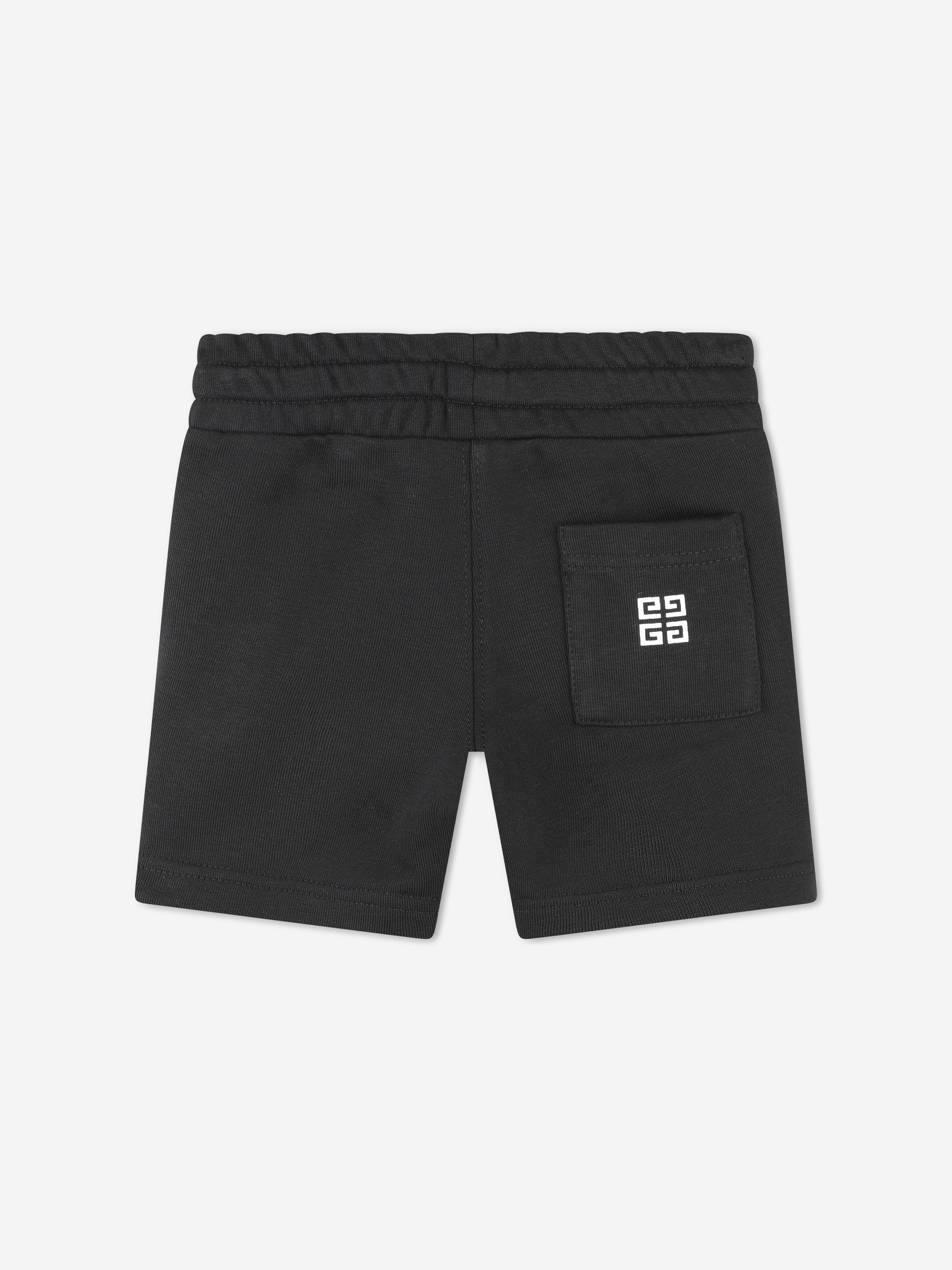 Givenchy Boys Logo Print Shorts in Black