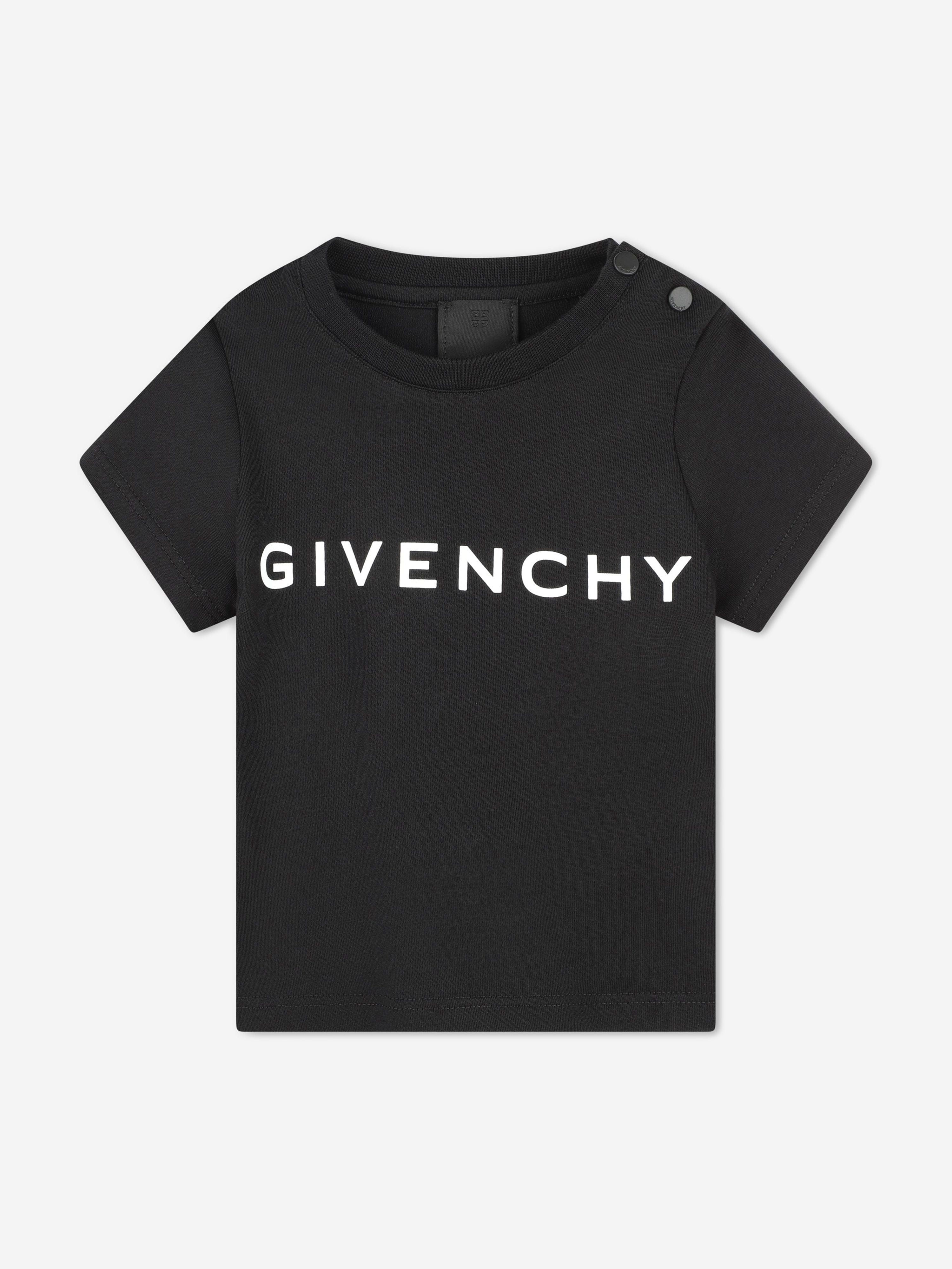 Givenchy Baby Boys Logo Print T-Shirt in Black