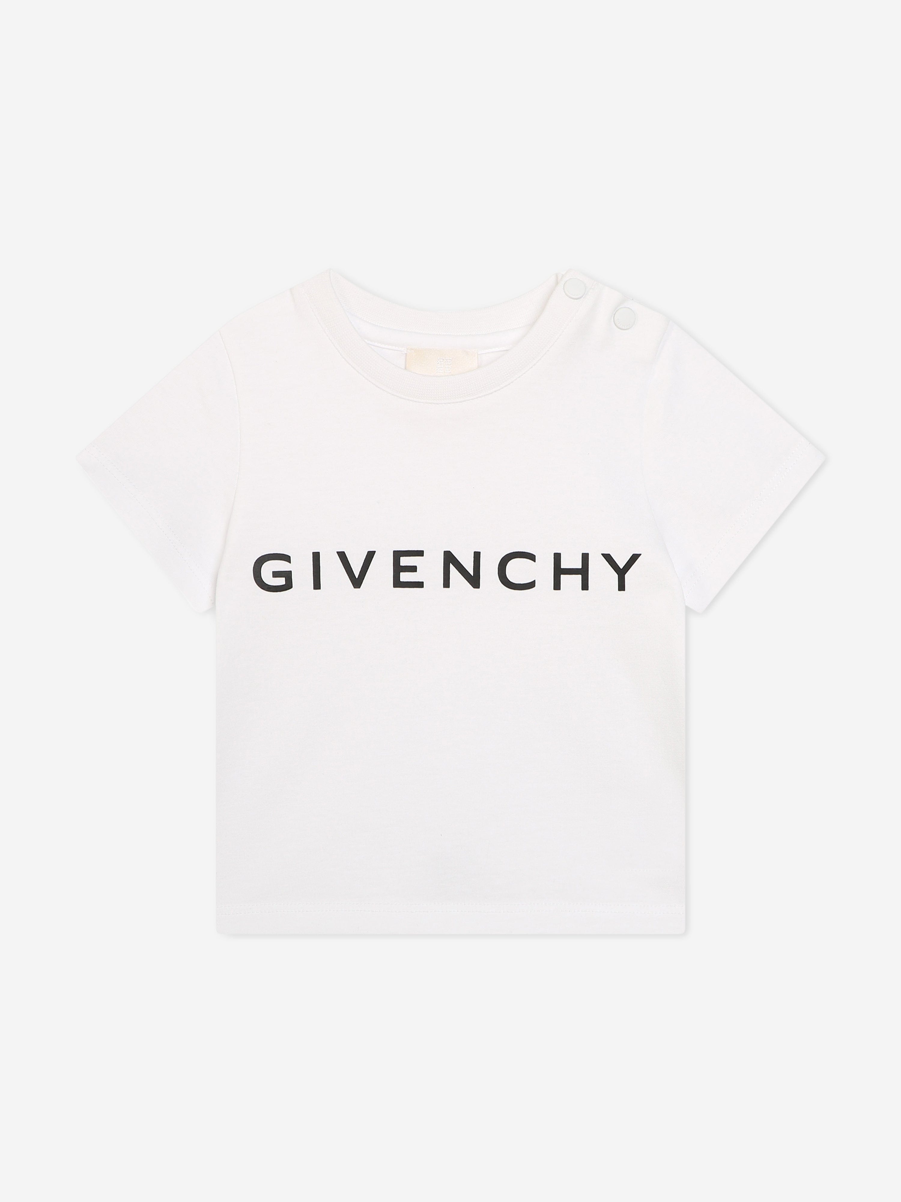 Givenchy Baby Boys Logo Print T-Shirt in White