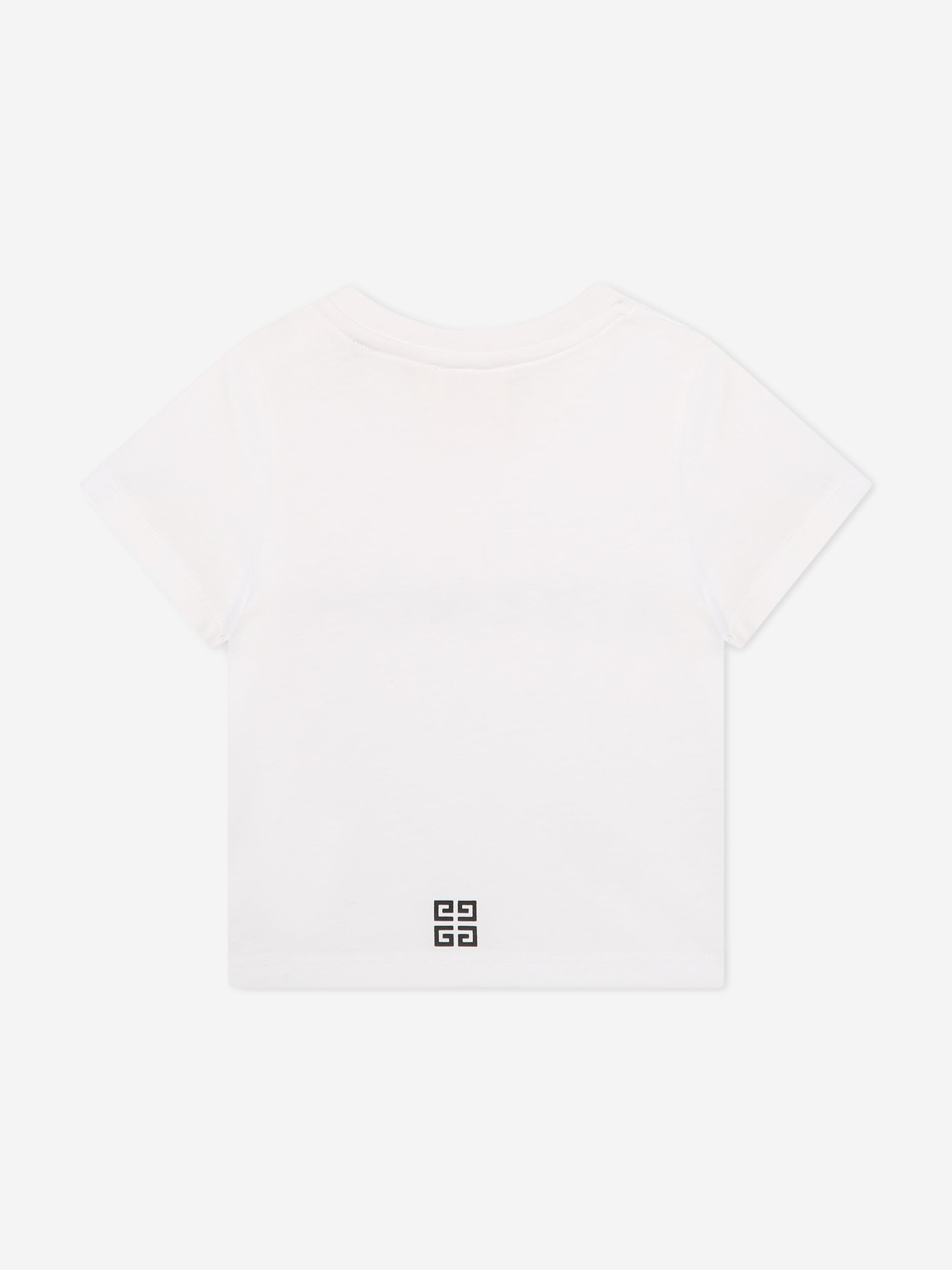 Givenchy Baby Boys Logo Print T-Shirt in White