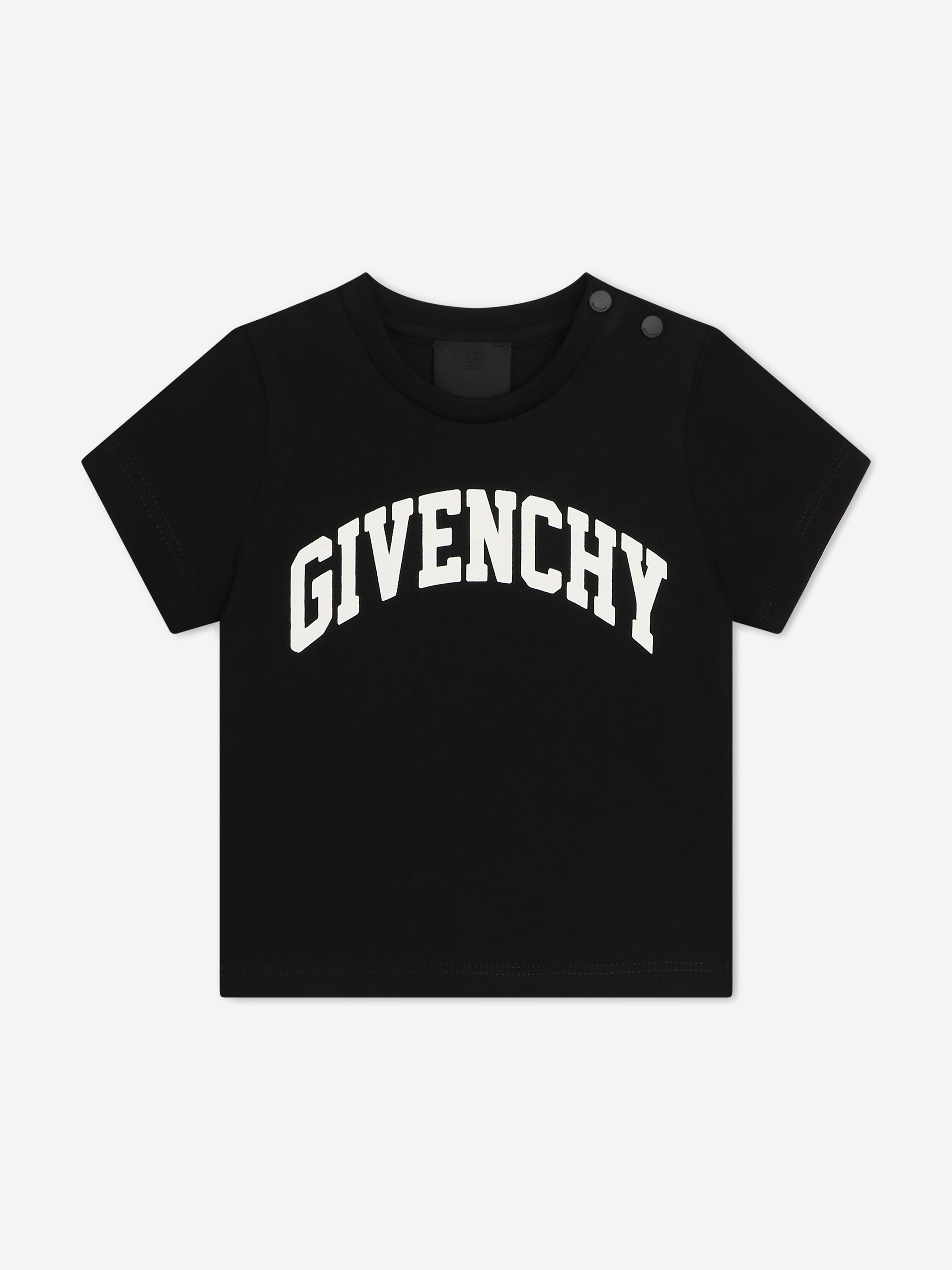 Givenchy Baby Boys Logo Print T-Shirt in Black