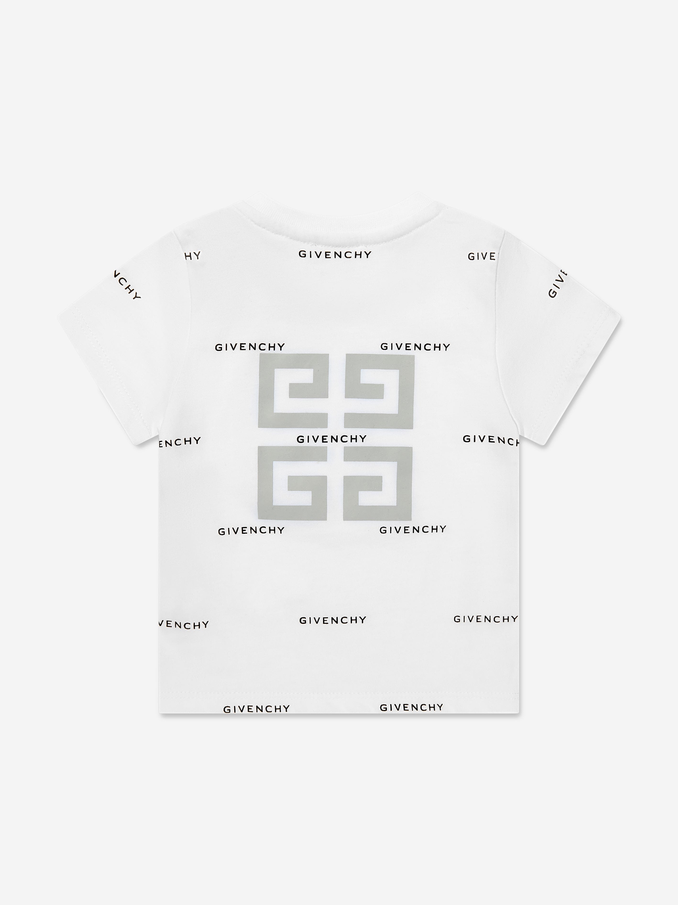 Givenchy Baby Boys Logo Print T-Shirt in White