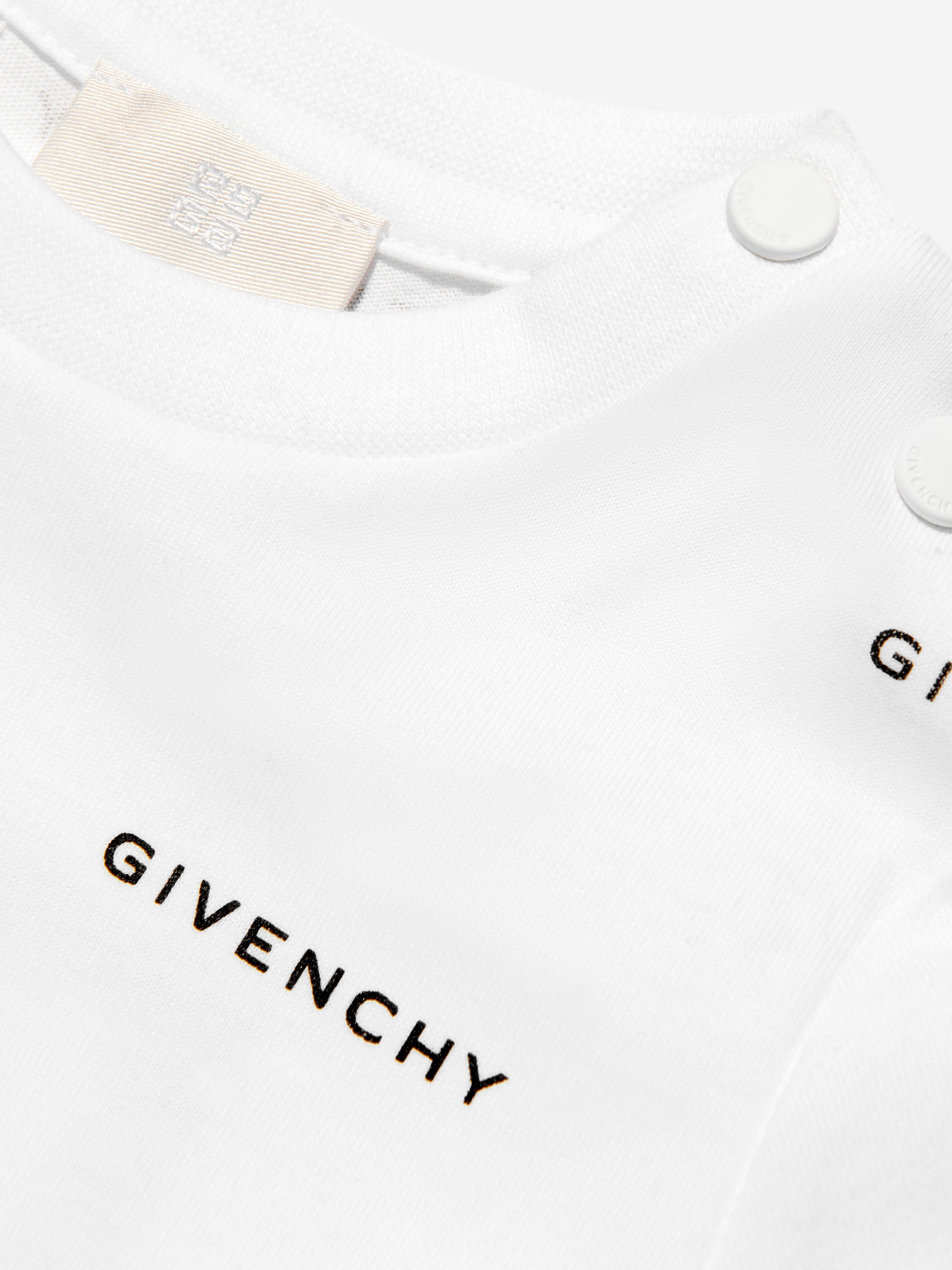 Givenchy Baby Boys Logo Print T-Shirt in White