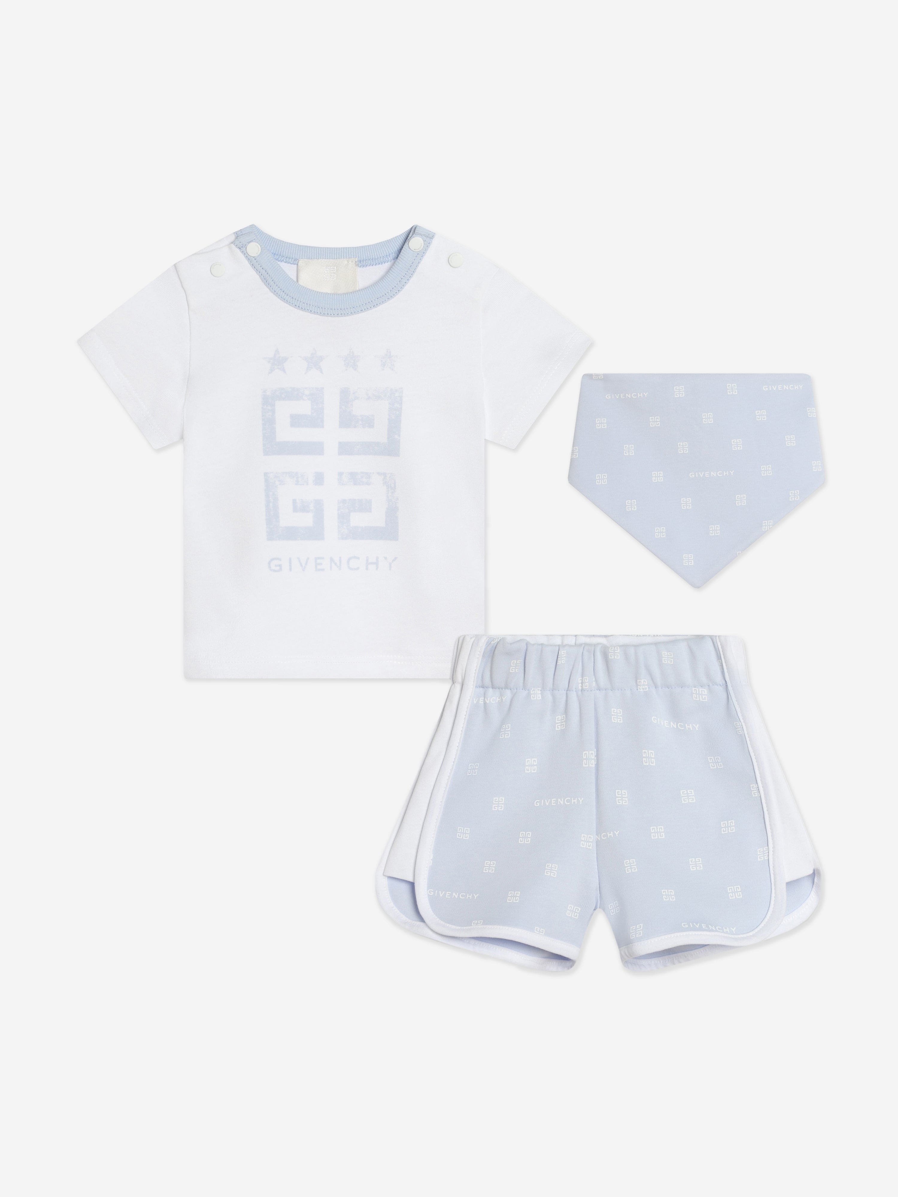 Givenchy Baby Boys 3 Piece Gift Set in Blue