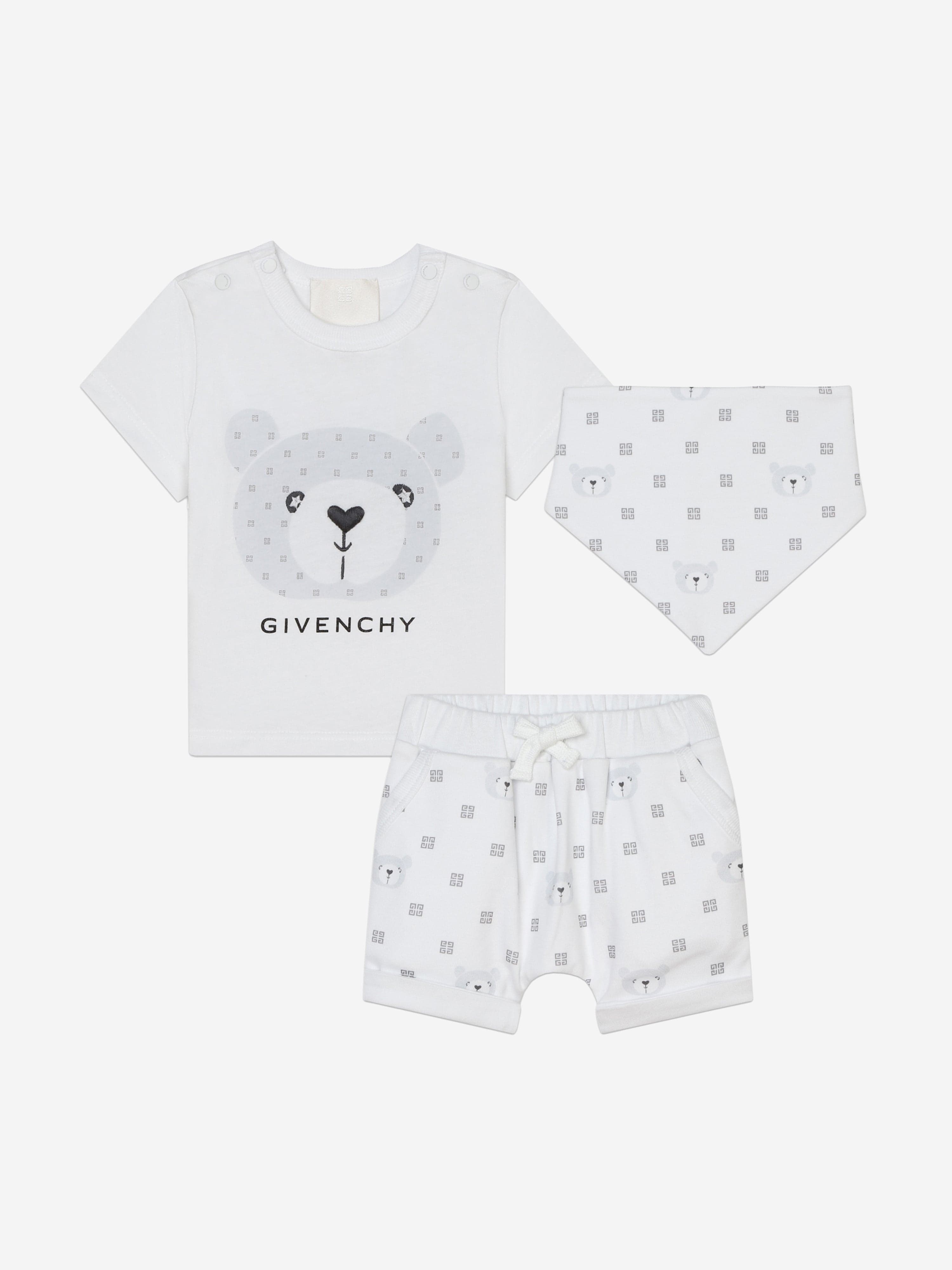 Givenchy Baby 3 Piece Gift Set in White