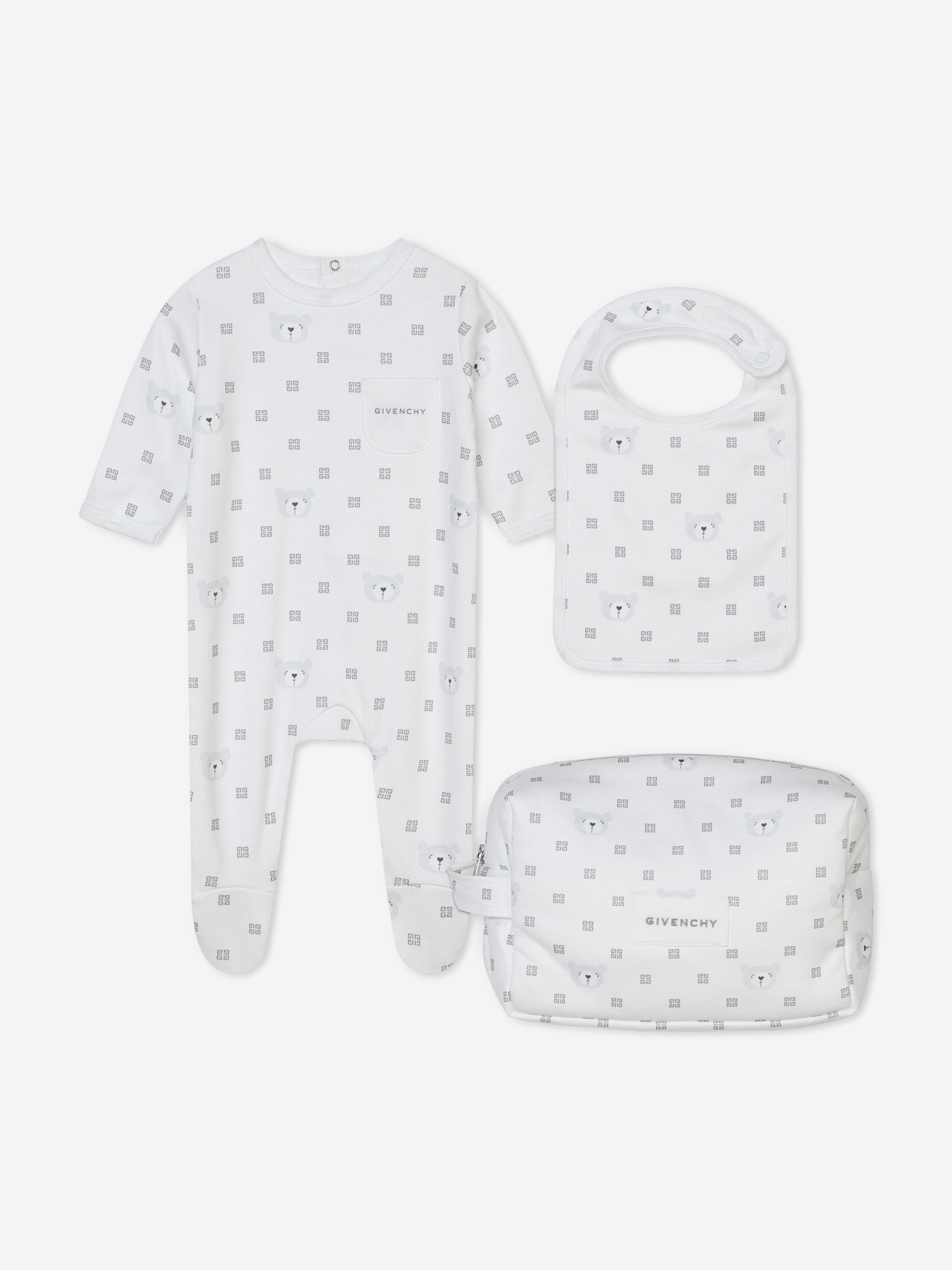 Givenchy Baby 3 Piece Gift Set in White