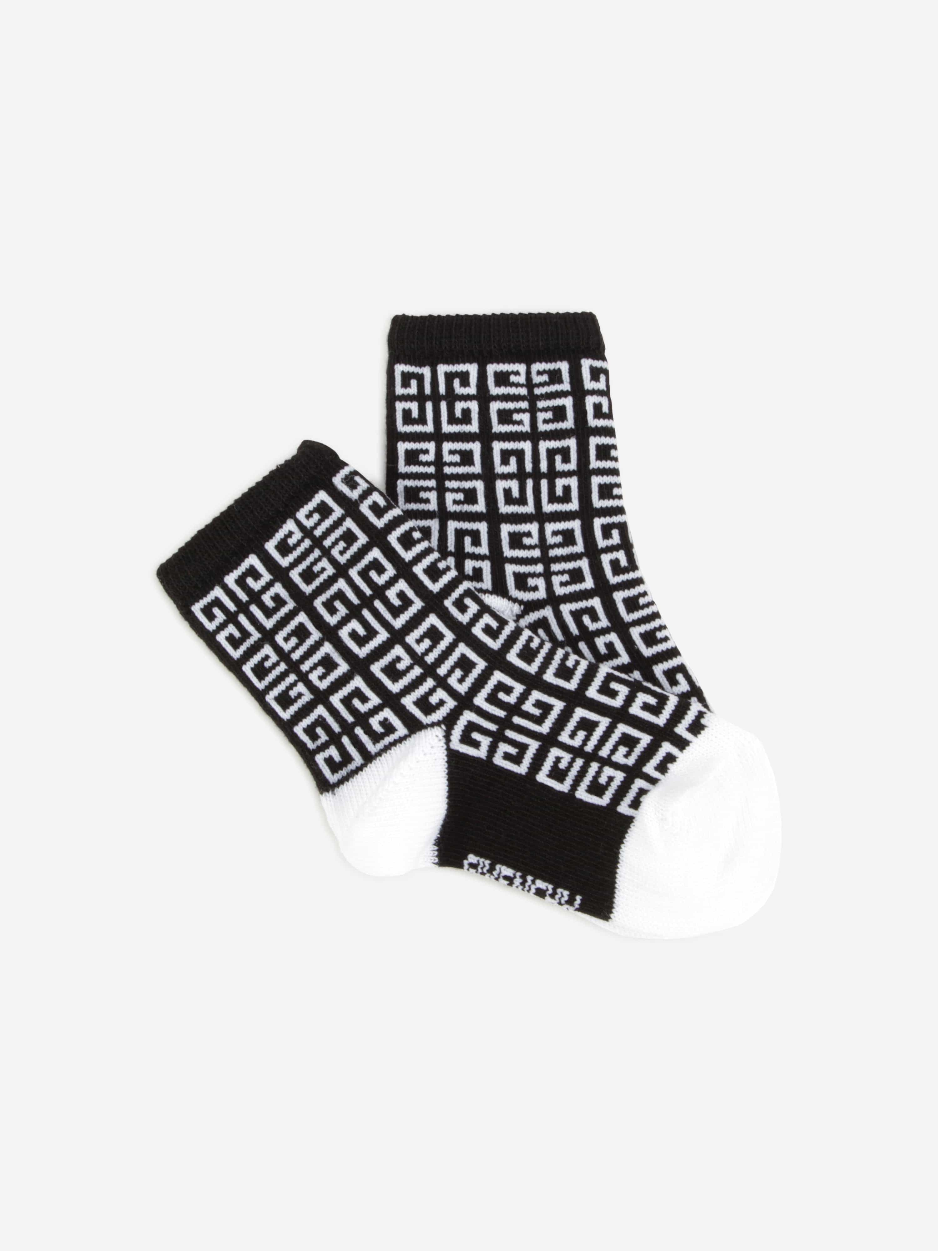 Givenchy Baby Boys Set Of 2 Socks in Black