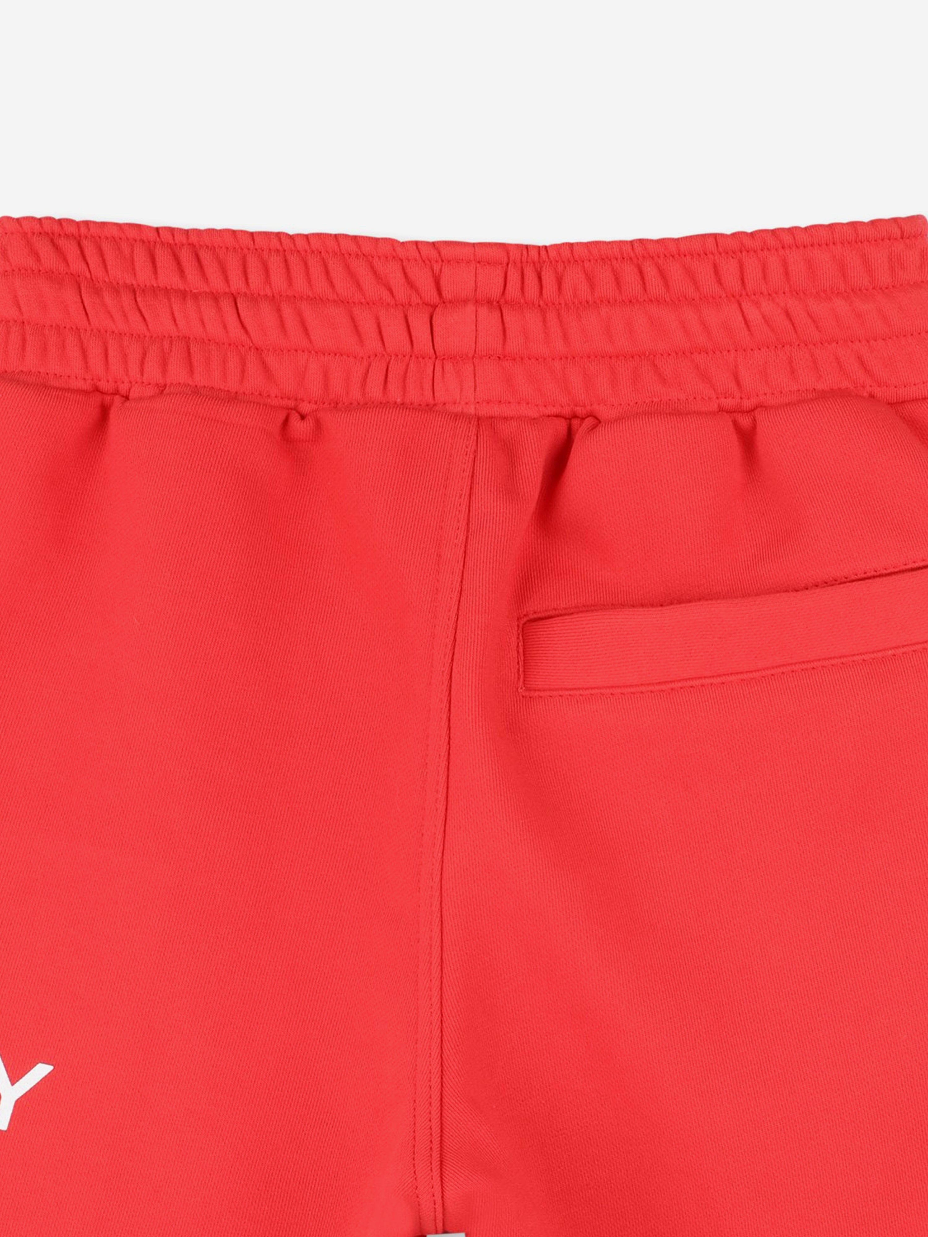 Boys Logo Print Shorts in Red