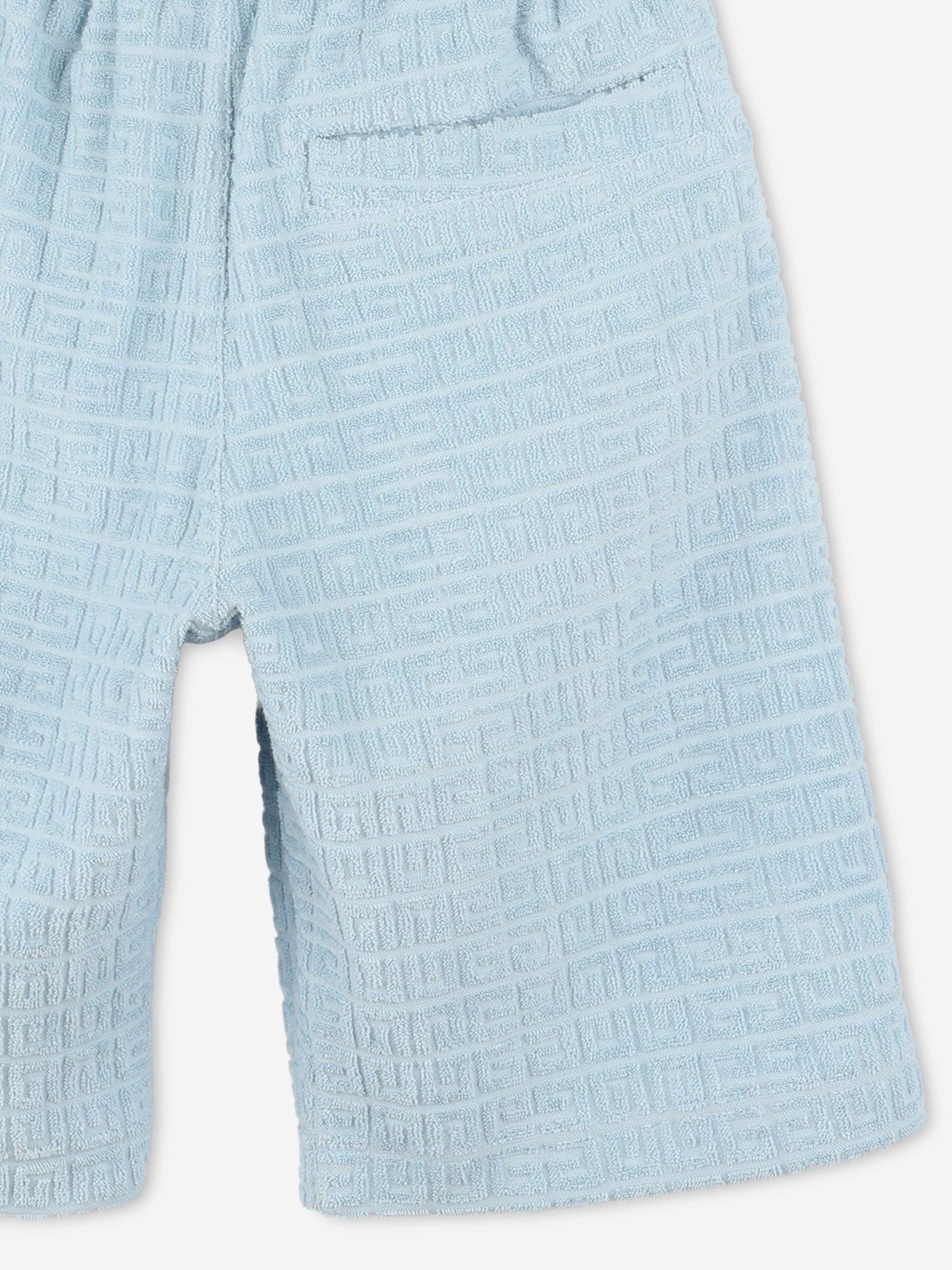 Givenchy Boys 4G Jacquard Shorts in Blue